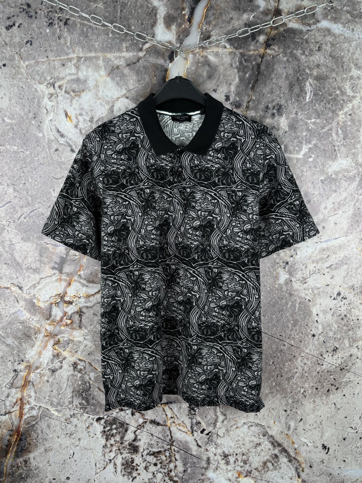 Ted Baker Men’s Ted Baker London Polo Shirt Streetwear Size 5 Size US XL / EU 56 / 4 - 1 Thumbnail