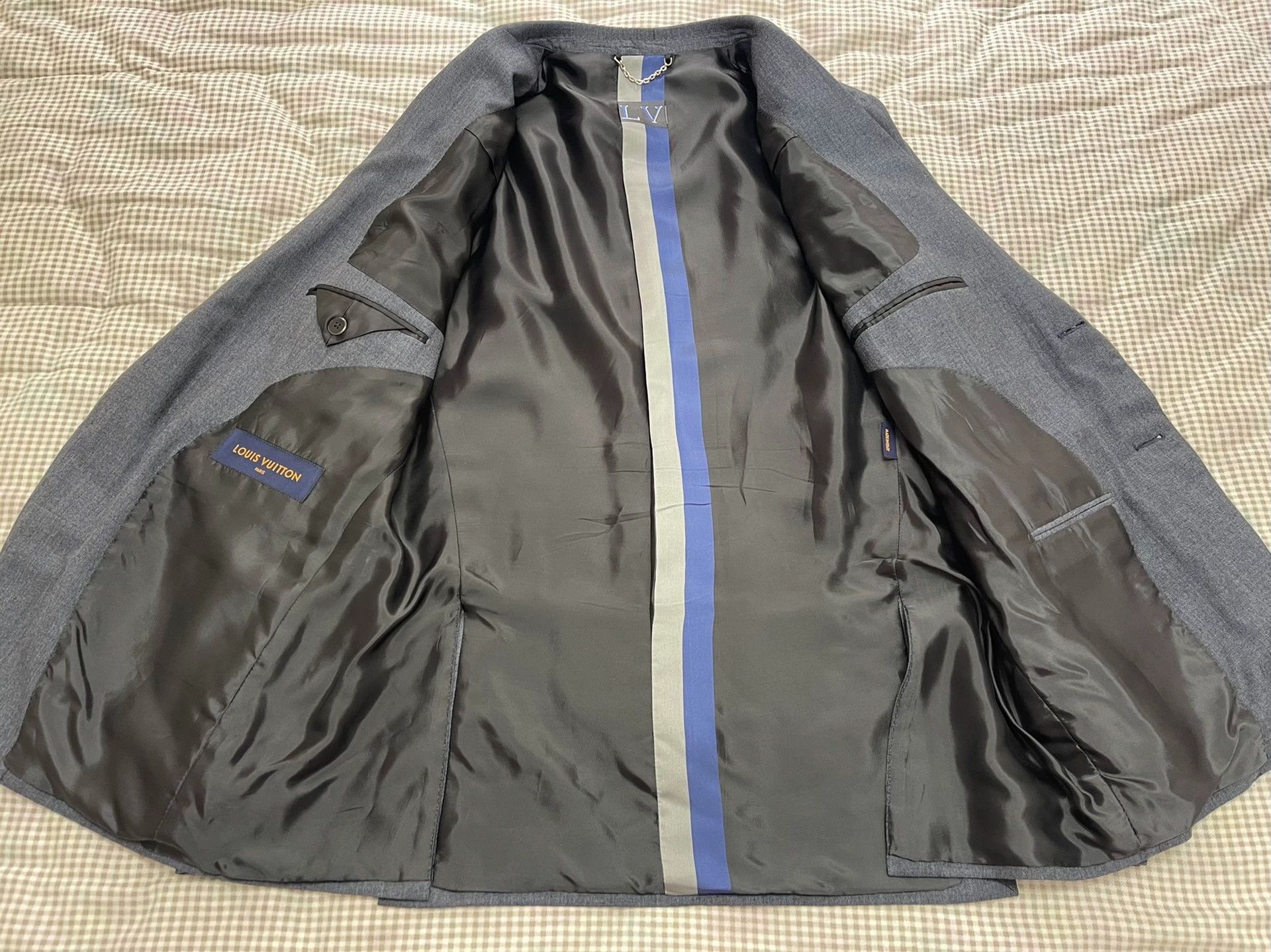 Louis Vuitton Louis Vuitton basic blazer haze blue men's 50 Size 50R - 3 Thumbnail