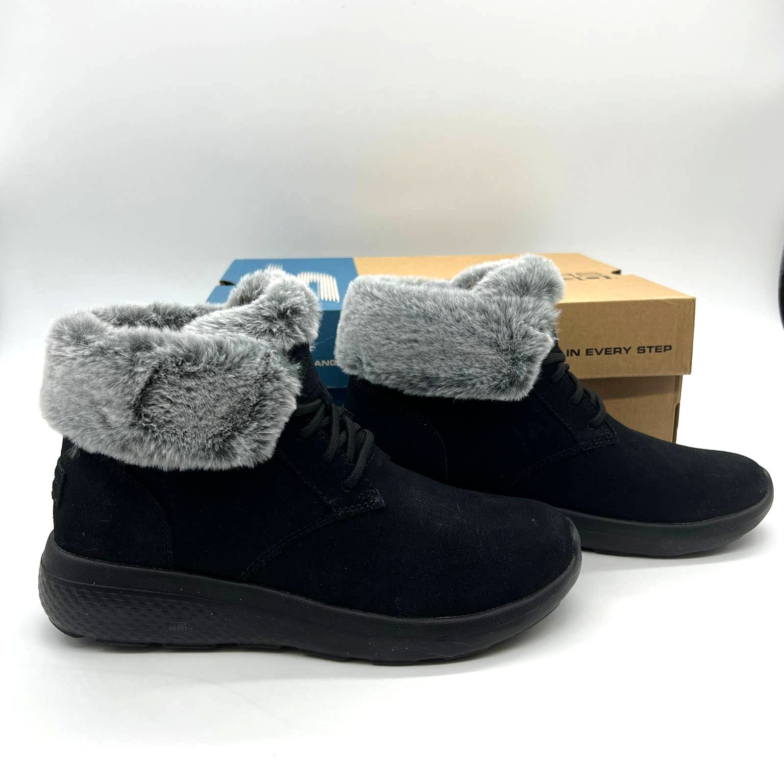 skechers on the go city 2 suede ankle boots