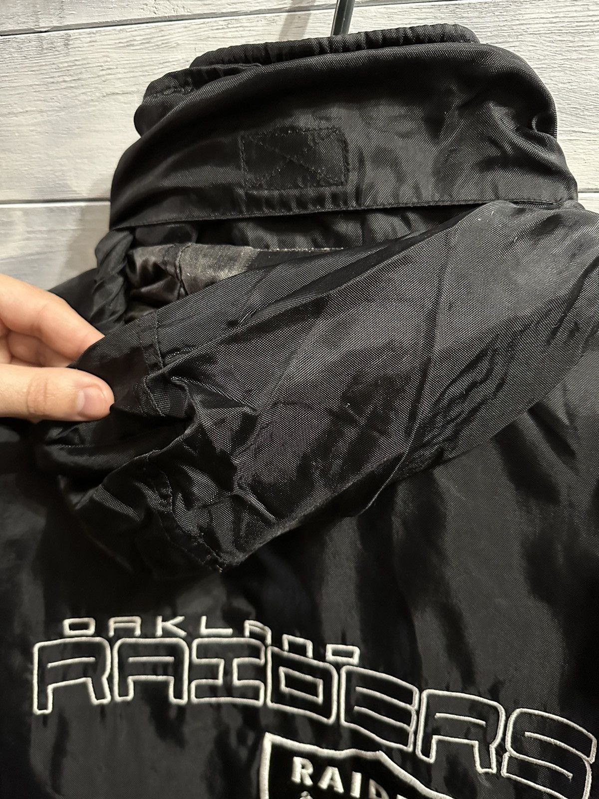 NFL Rare Vintage Jacket Raiders Oakland Made in Korea. Size US L / EU 52-54 / 3 - 5 Thumbnail