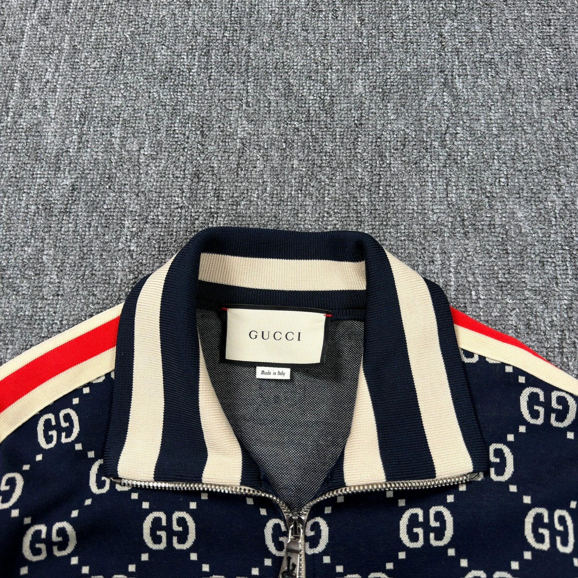 Gucci Gucci Blue Double G Print School Uniform Jacket Size L / US 10 / IT 46 - 5 Thumbnail