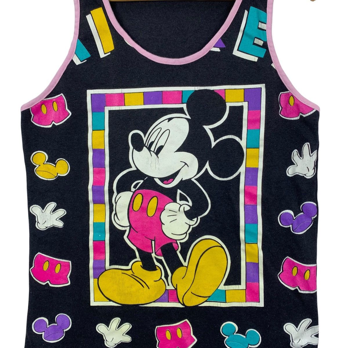 Mickey Mouse Vintage 90s MICKEY MOUSE DISNEY All Over Print Tank Shirt Size US XS / EU 42 / 0 - 3 Thumbnail