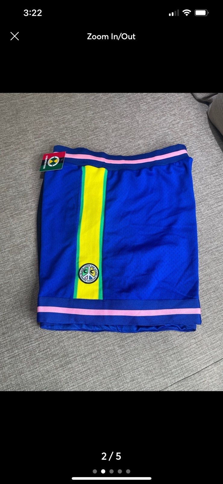 Cross Colours Cross Colours Peace Mesh Shorts Size US 34 / EU 50 - 2 Thumbnail