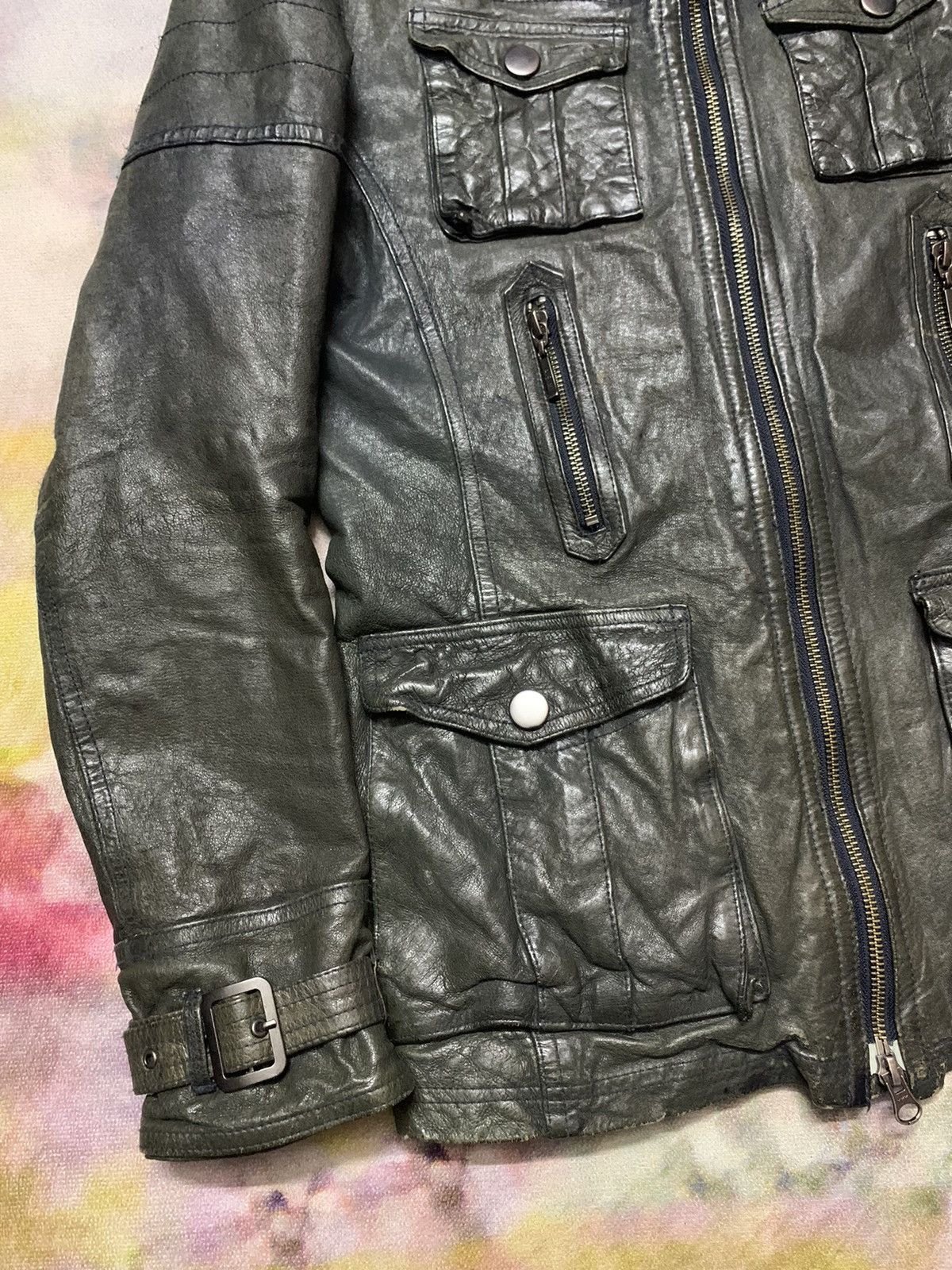 Japanese Brand Japanese Brand A.S.M Apocalypse Leather Blacked Avant-Garde Size US M / EU 48-50 / 2 - 4 Thumbnail