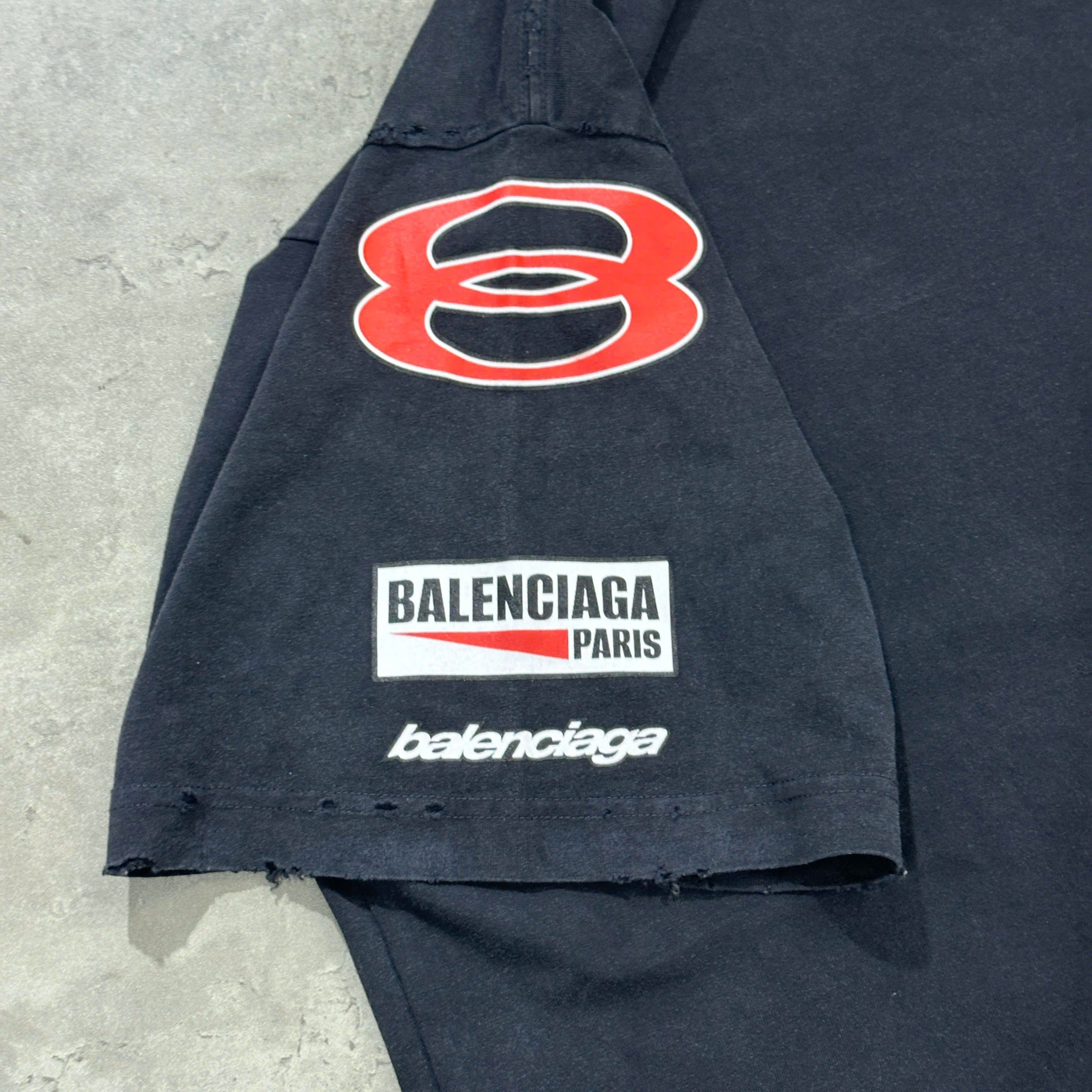 Balenciaga BALENCIAGA Men's Sponsor T Shirt Oversized Size US S / EU 44-46 / 1 - 4 Thumbnail