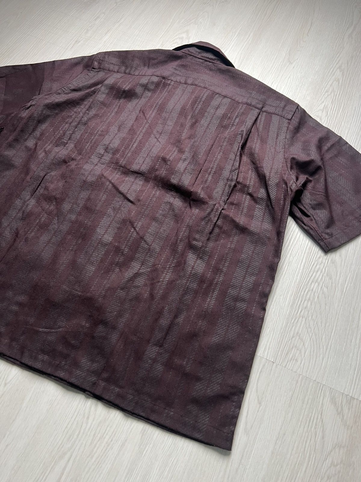 Comme des Garcons Homme Ss2001 Comme des Garcons Homme Striped Open Collar Shirt Size US L / EU 52-54 / 3 - 2 Thumbnail