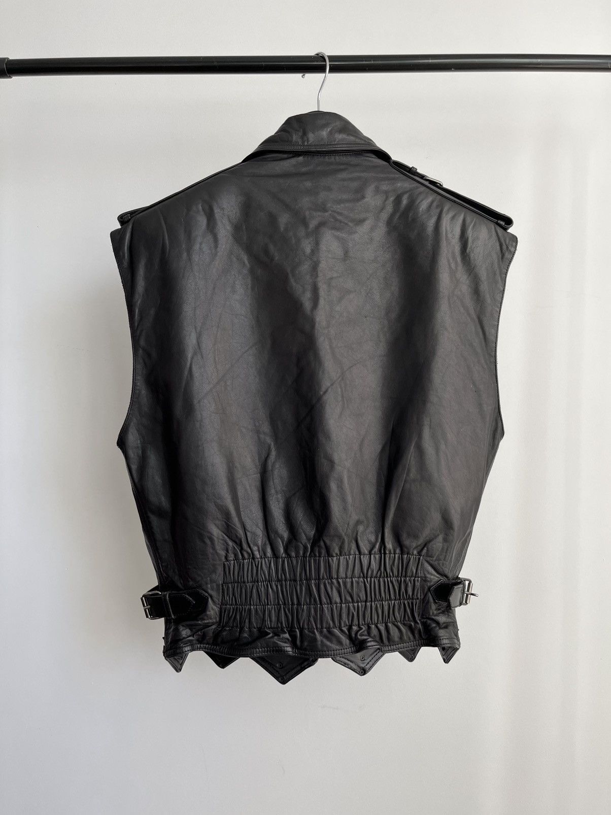 Calugi e Gianelli Calugi e Giannelli 80s steel & turquoise leather biker vest Size US S / EU 44-46 / 1 - 5 Thumbnail