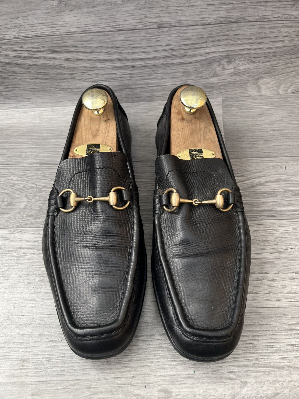 Gucci Gucci horsebit black leather loafers sz 43.5 Size US 10.5 / EU 43-44 - 1 Thumbnail