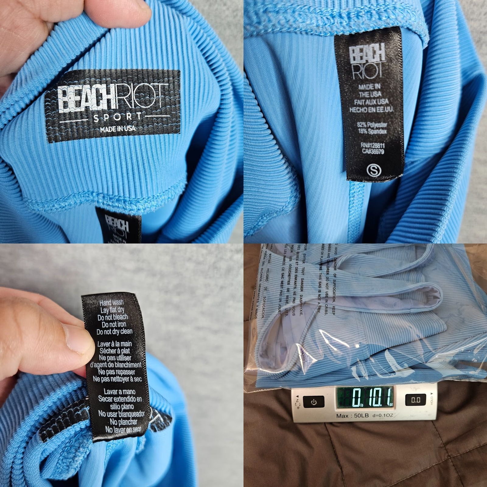 Beach Riot Beach Riot Ayla ribbed Top &leggings Set in slate Blue Size S - Activewear Woman, Beach Riot, Slim Fit, Purple? Size S / US 4 / IT 40 - 9 Thumbnail