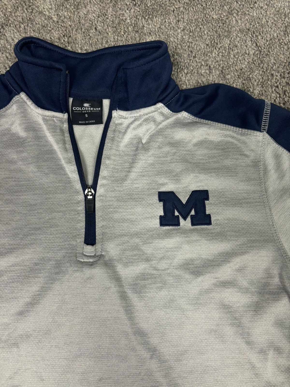 Colosseum Athletics Gray u of m michigan quarter zip up Size US S / EU 44-46 / 1 - 3 Thumbnail