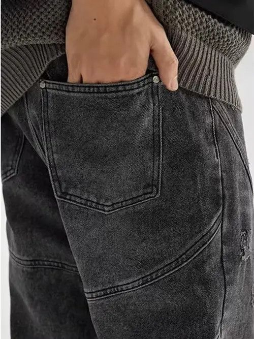 Japanese Brand Miyauchi x Rena high street washed loose ripped jeans Size US 28 / EU 44 - 4 Thumbnail