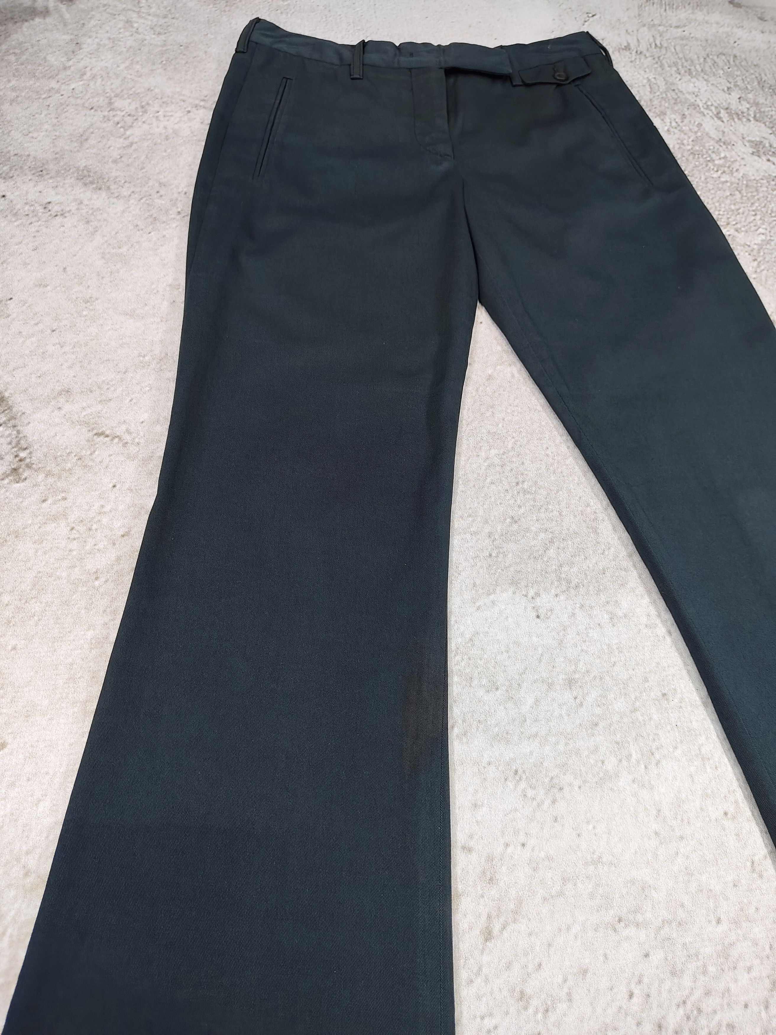 Prada 00s PRADA- Minimalist Tailored Sligth Boot cut Trousers Size 29" - 4 Thumbnail