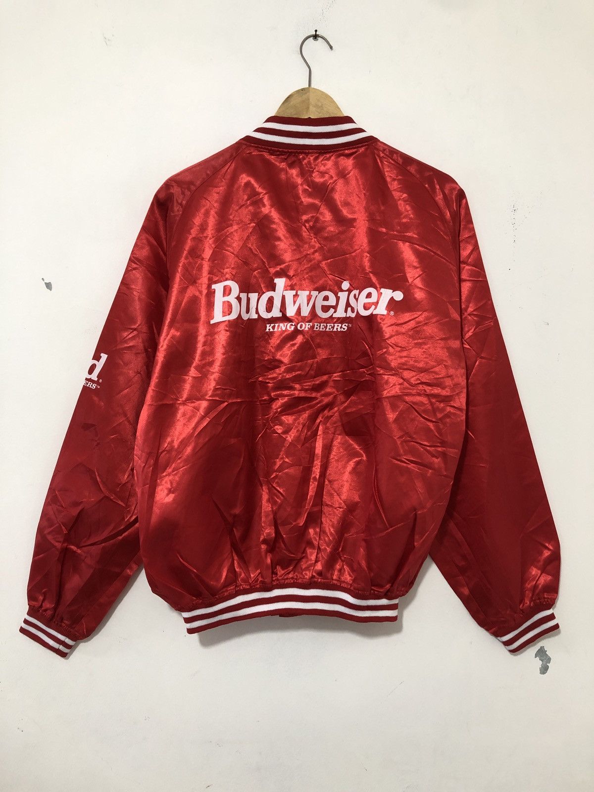 Budweiser × Vintage Vintage Budweiser Varsity Jacket Size US L / EU 52-54 / 3 - 1 Thumbnail