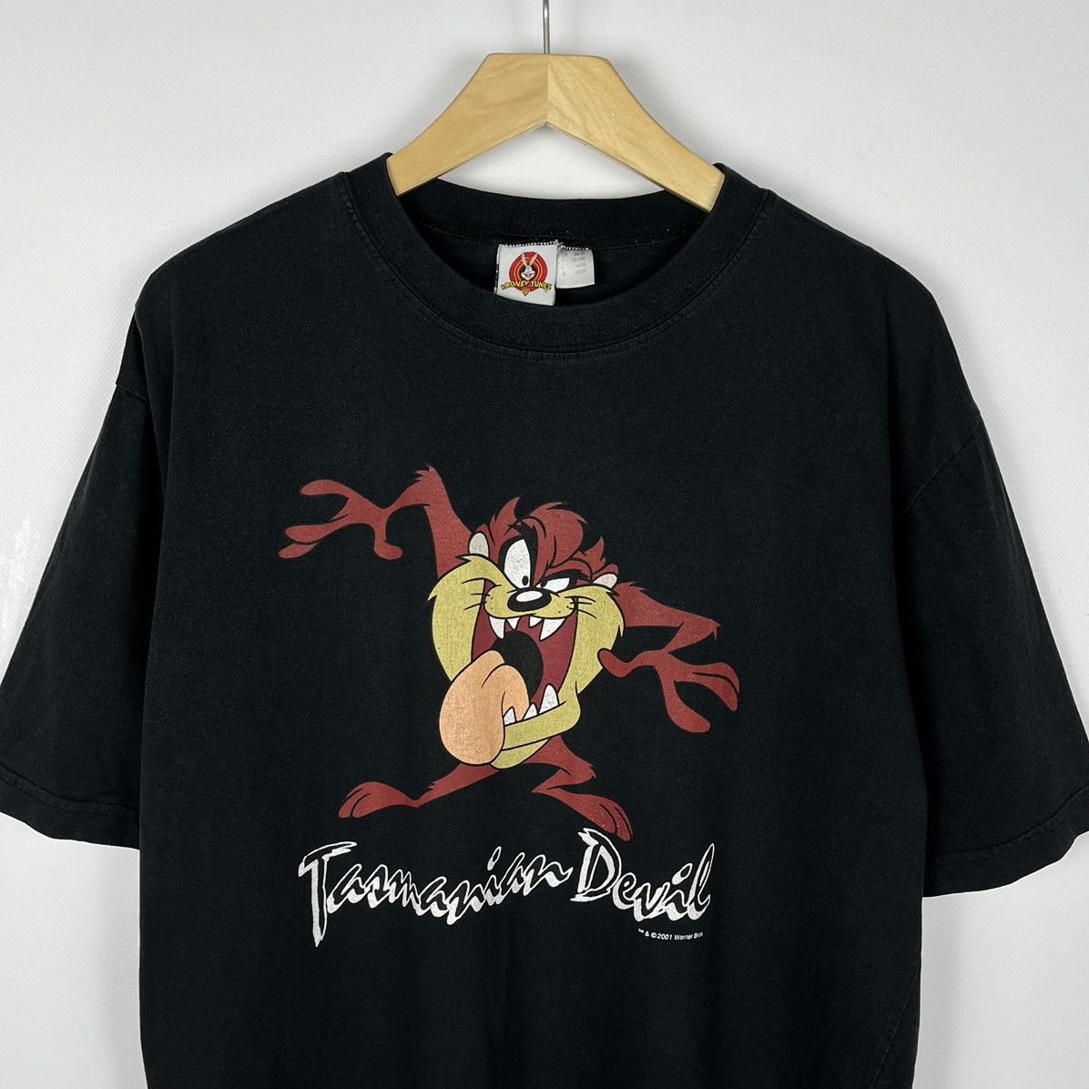 Vintage Vintage Looney Tunes Tazmanian Devil Taz cartoon T Shirt 00s Size US M / EU 48-50 / 2 - 2 Thumbnail