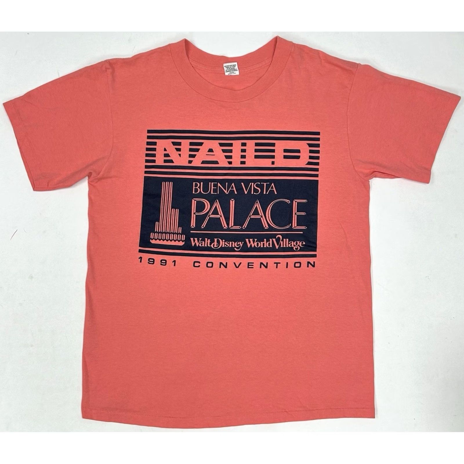 Disney VINTAGE Disney 1991 Convention Walt Disney World Village Buena Vista Palace Naild Large T-Shirt Unisex Adults Small? Size US L / EU 52-54 / 3 - 2 Thumbnail