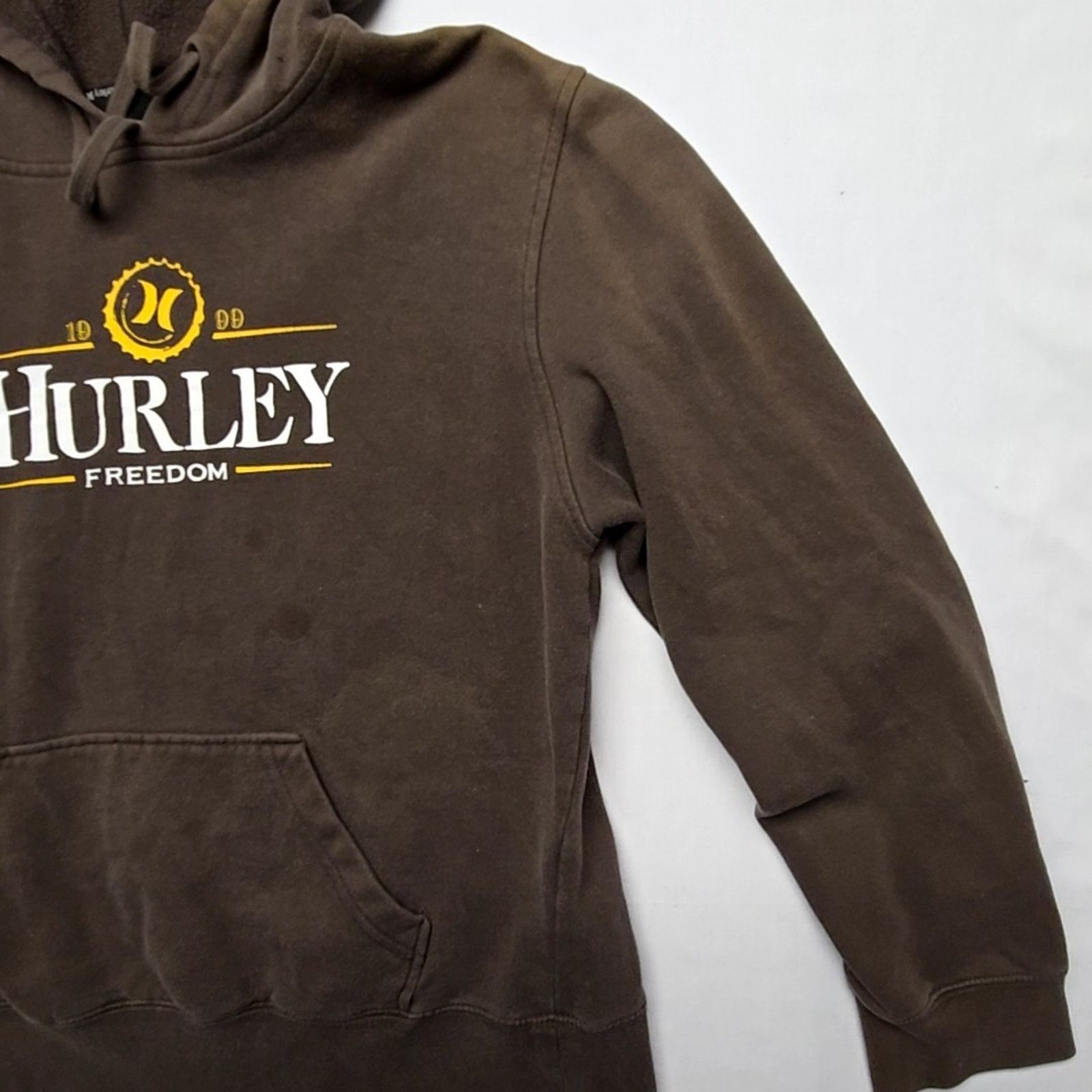 Hurley Hurley Freedom Hoodie Brown Graphic Print Small Pullover Size US S / EU 44-46 / 1 - 4 Thumbnail