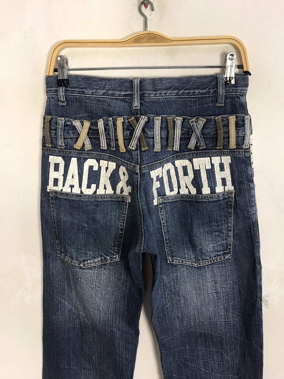 Japanese Brand Back & Forth Denim Jeans Double Waist Fits Size 28 29 Size US 28 / EU 44 - 5 Thumbnail