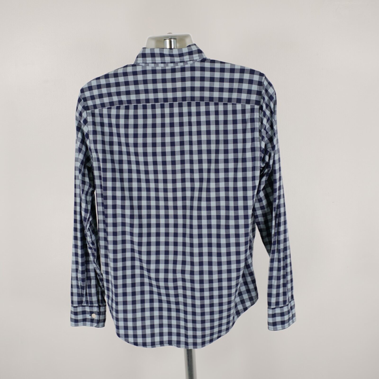 Abercrombie & Fitch Abercrombie & Fitch Blue Plaid Pocket Front Collared Cotton Size US L / EU 52-54 / 3 - 7 Thumbnail