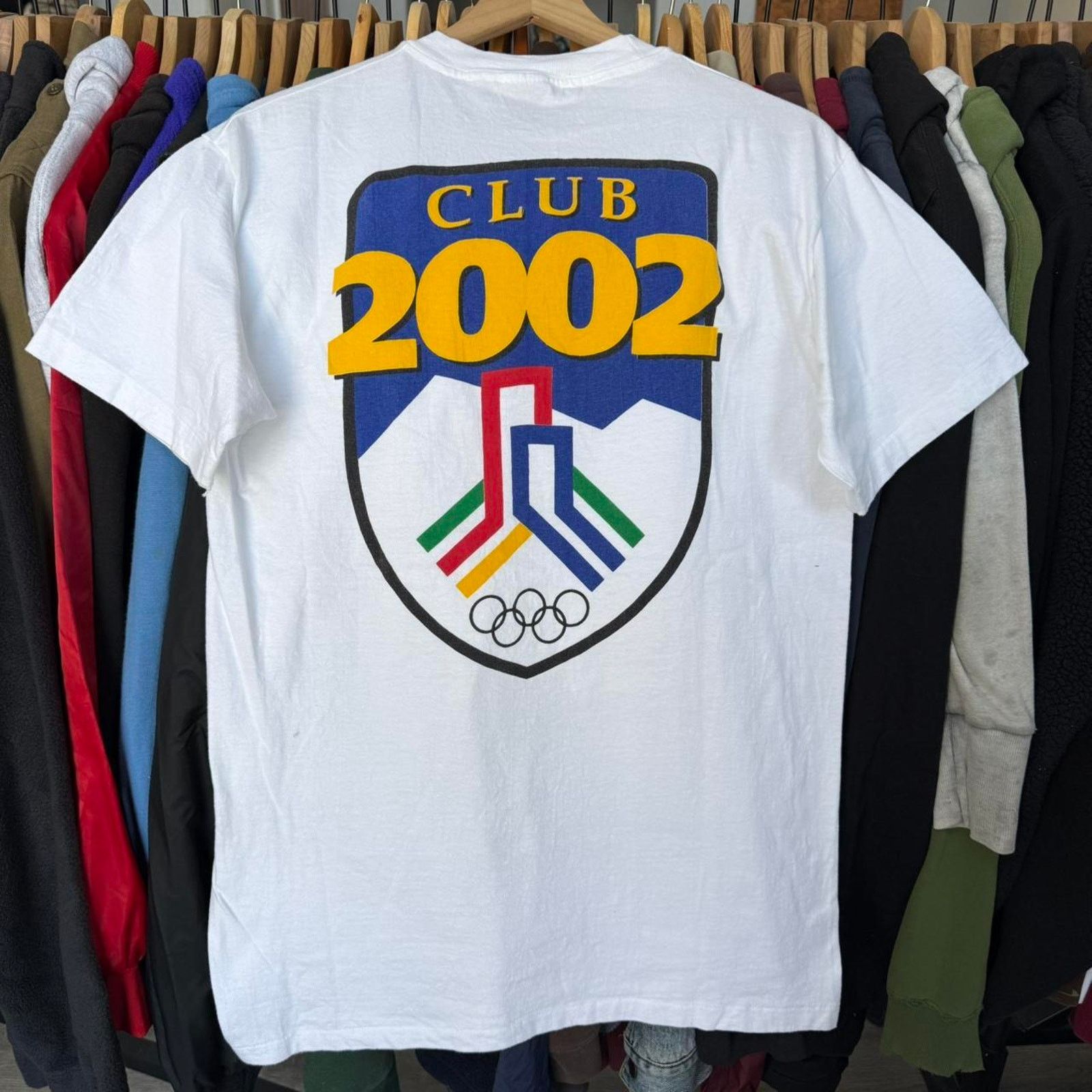 Hanes Vintage Club 2002 Olympics T-Shirt White Single Stitch Size US M / EU 48-50 / 2 - 1 Thumbnail