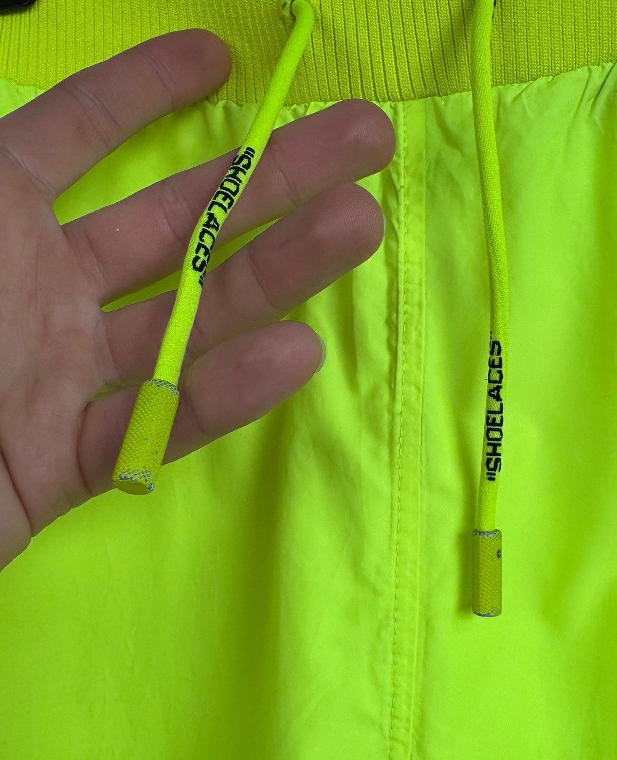 Off-White Off-White High Waisted Trousers 'Neon Yellow' Size 25" / US 0 / IT 36 - 3 Thumbnail
