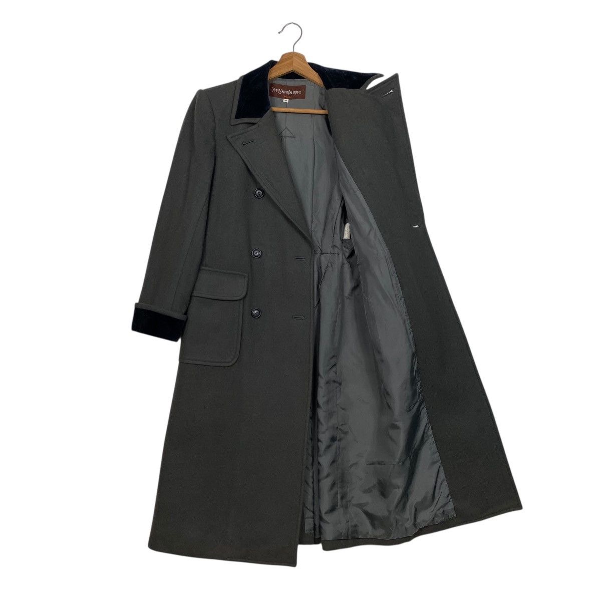 Yves Saint Laurent Yves Saint Laurent double breasted longcoat Size M / US 6-8 / IT 42-44 - 10 Thumbnail