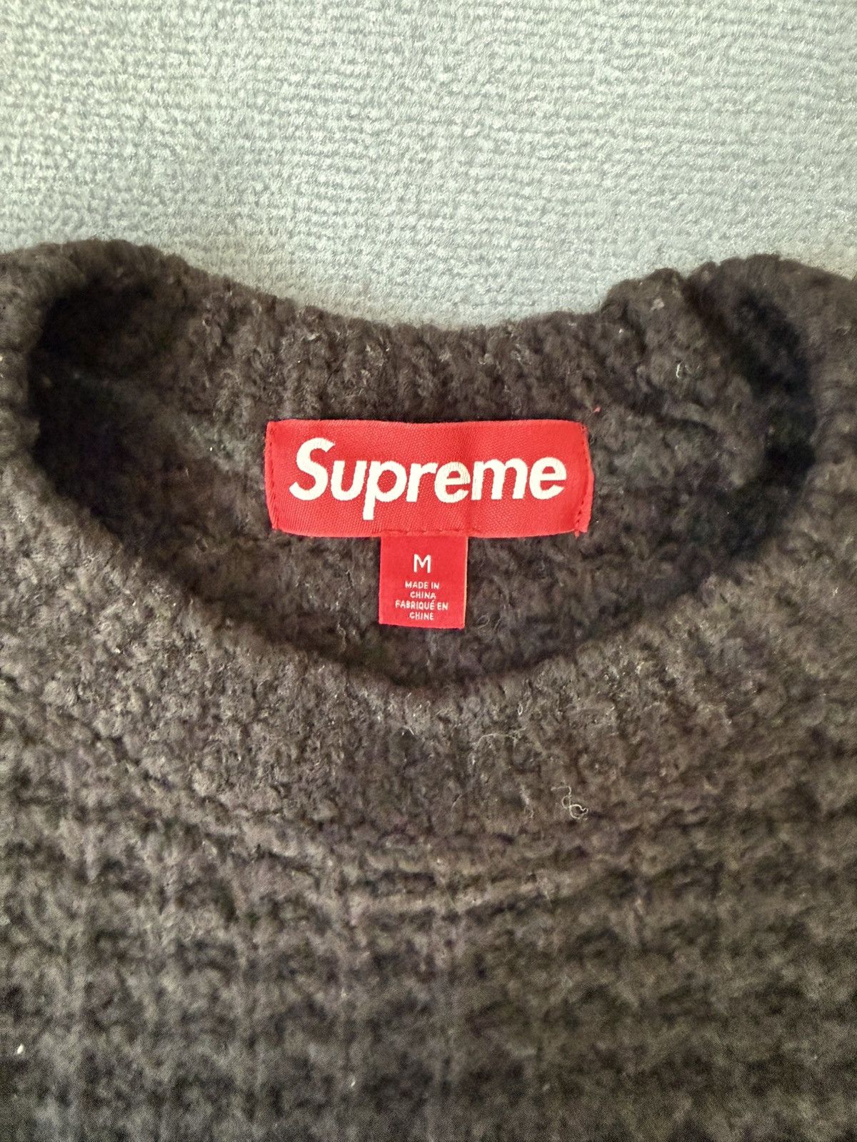 Supreme Supreme Small Box Waffle Sweater Size US M / EU 48-50 / 2 - 2 Thumbnail