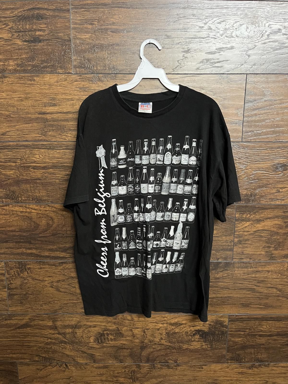 Designer Vtg Belgian Beer Tee - Cheers from Belgium T-shirt - XL Size US XL / EU 56 / 4 - 1 Thumbnail