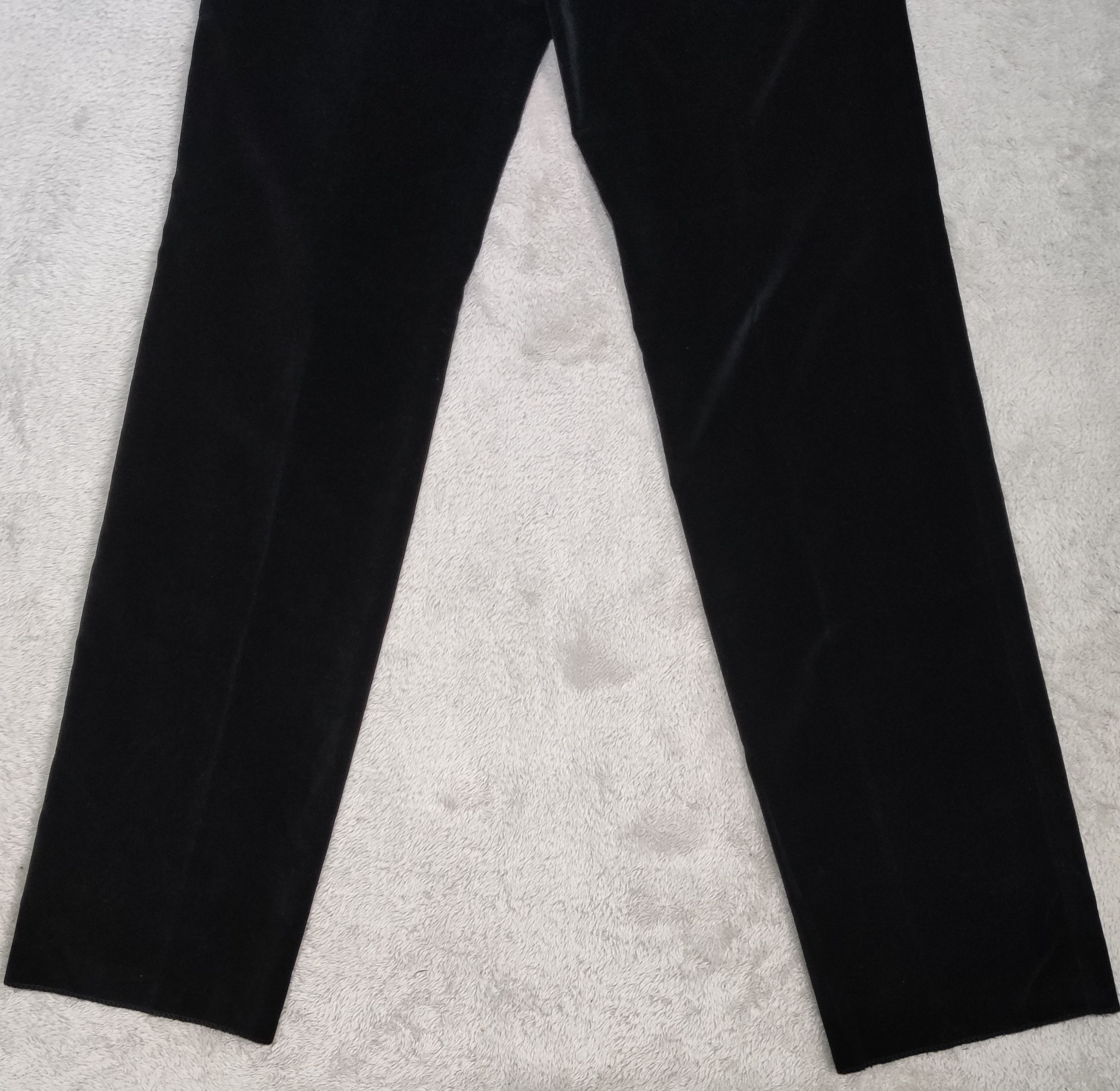 agnes b. Vintage NWT agnès b. homme Paris Black Velvet -France Made Size US 29 - 11 Thumbnail