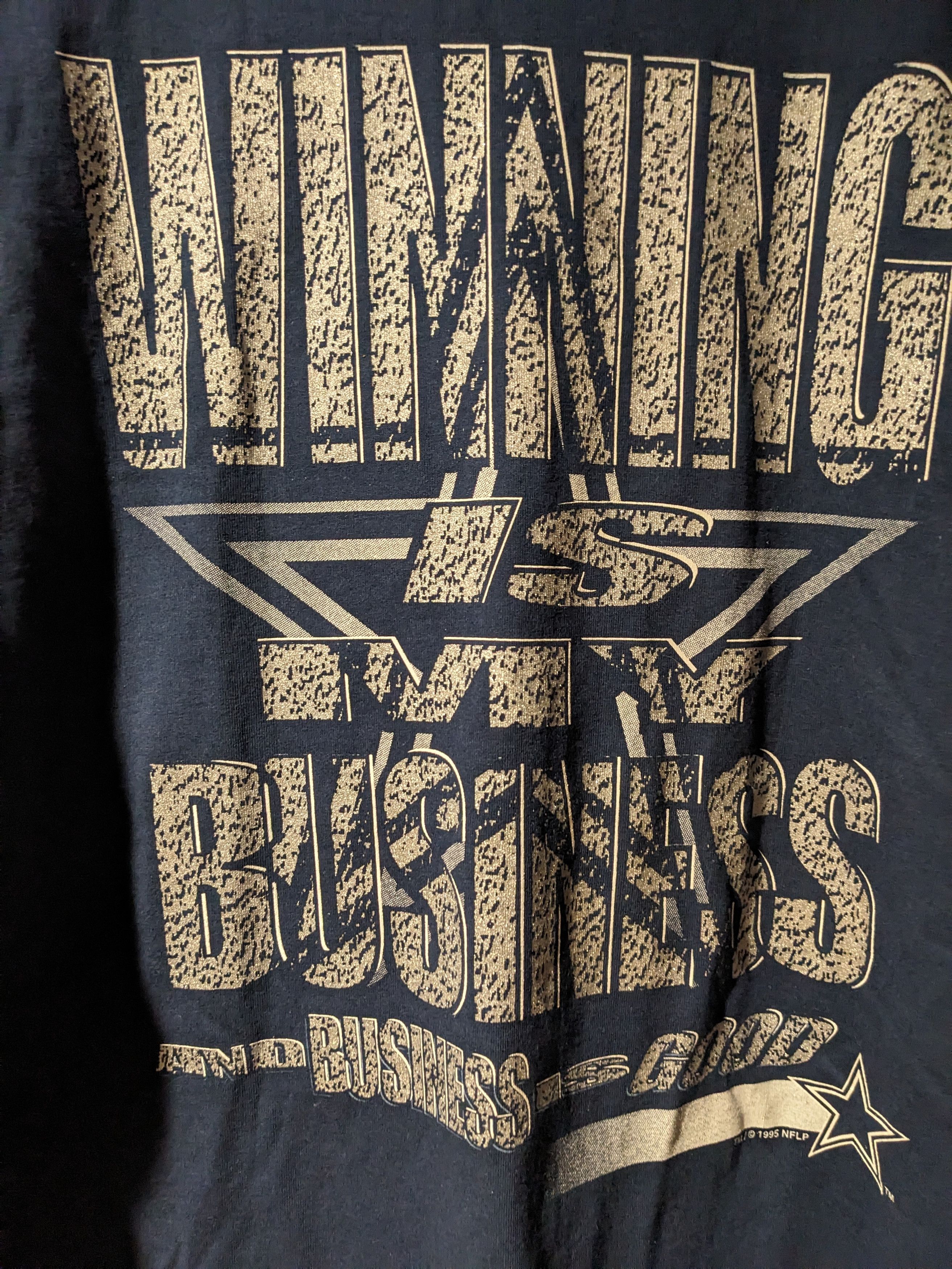 NFL × Vintage Vintage 1995 Dallas Cowboys Winning is my Kids 14-16 T-Shirt Size US M / EU 48-50 / 2 - 2 Thumbnail