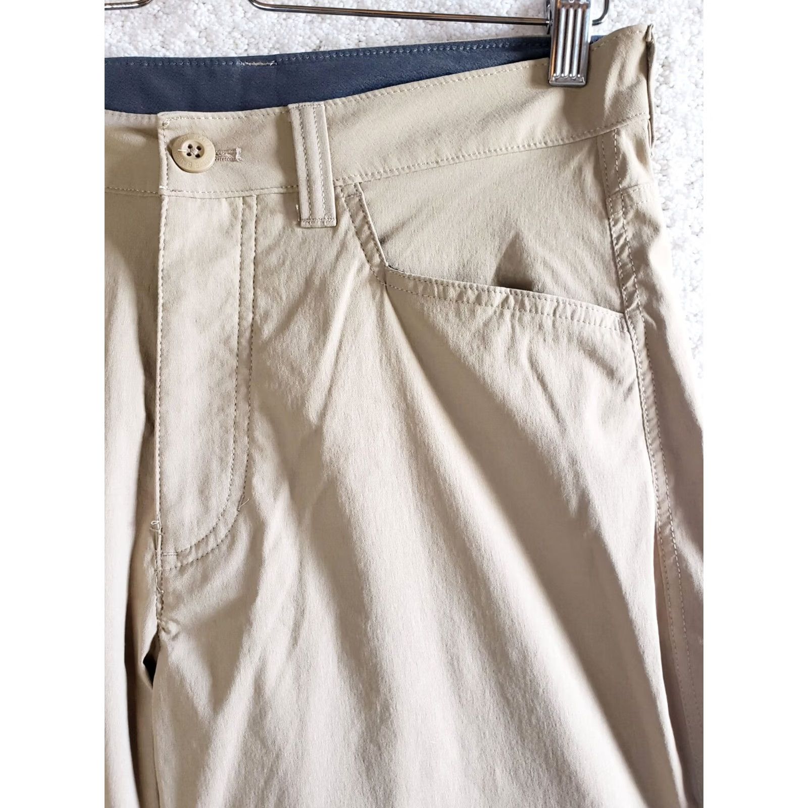 Eddie Bauer Eddie Bauer Mens Convertible Tech Pants Pants 32x30 Khaki Tan Stretch Pockets 5-Pocket Regular Straight Beige Mens Size US 32 / EU 48 - 4 Thumbnail