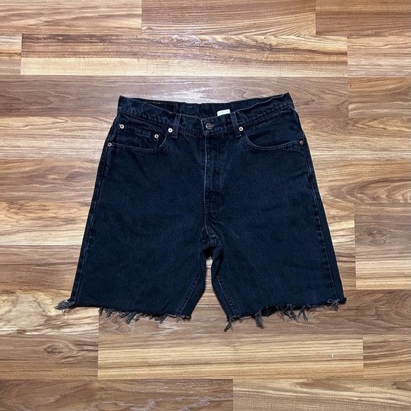 LEVI’S / 90's 550 short black denim Levi's Men's 550 Classic Relaxed Fit Denim Shorts, Black, 29