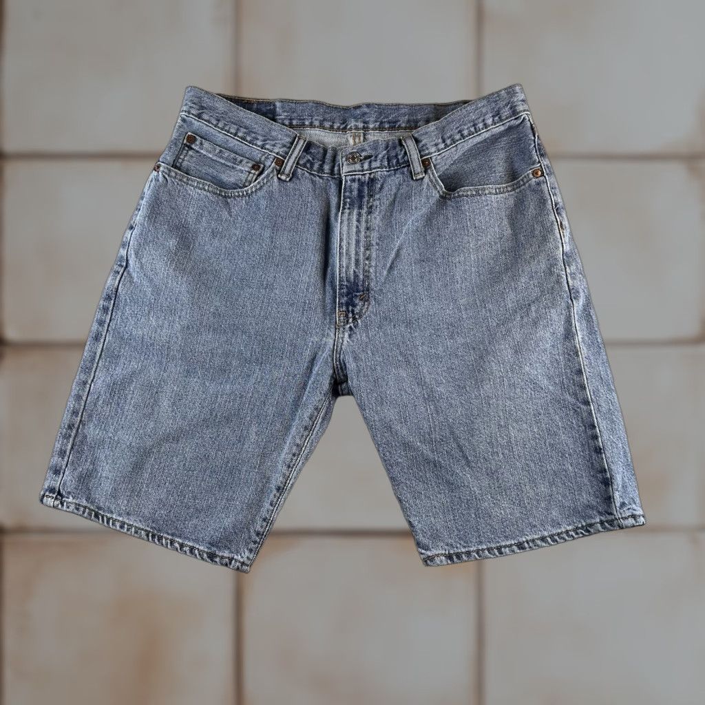 Levi's VINTAGE Levi’s 505 Denim Jean Shorts Light Wash Blue Mens 36 Fits 34 Blues Chino Regular Men 36 Size US 36 / EU 52 - 1 Thumbnail