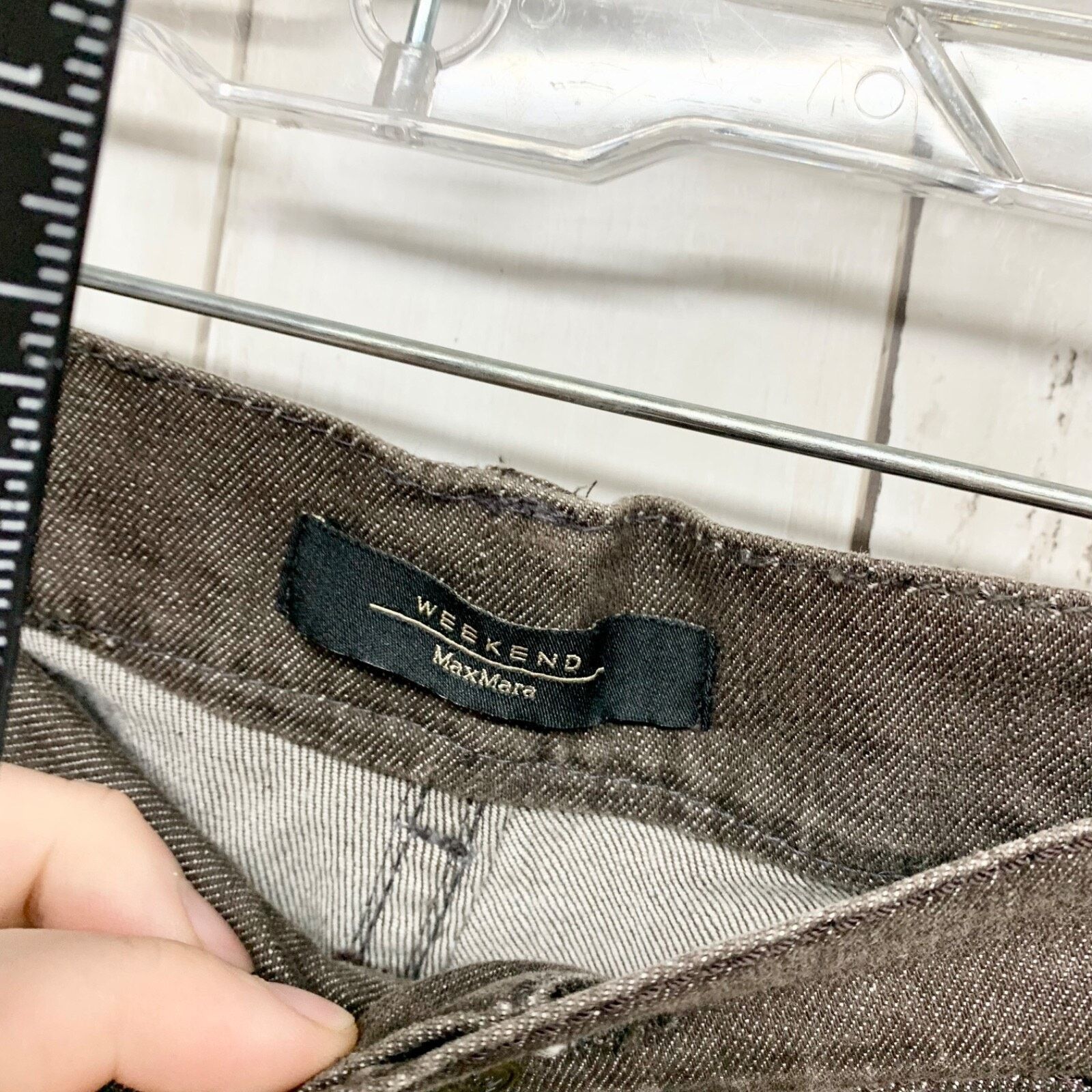 Weekend Max Mara Weekend Max Mara Pants Straight Fit W9 Stretch Jeans Black Size 29" - 4 Thumbnail