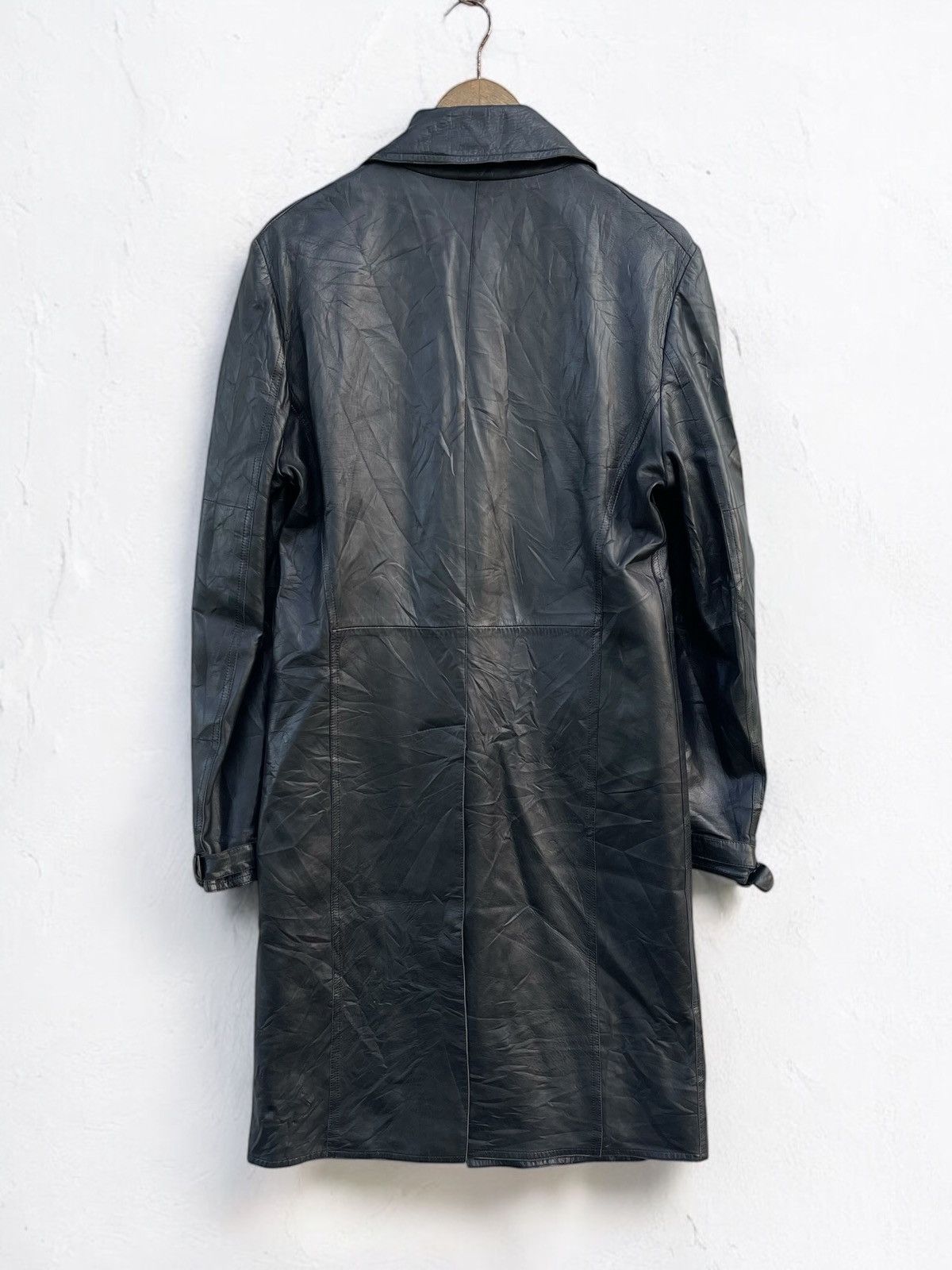Costume National 🔥RARE🔥 COSTUME NATIONAL HOMME SINGLE BRESTED LEATHER COAT Size US M / EU 48-50 / 2 - 4 Thumbnail