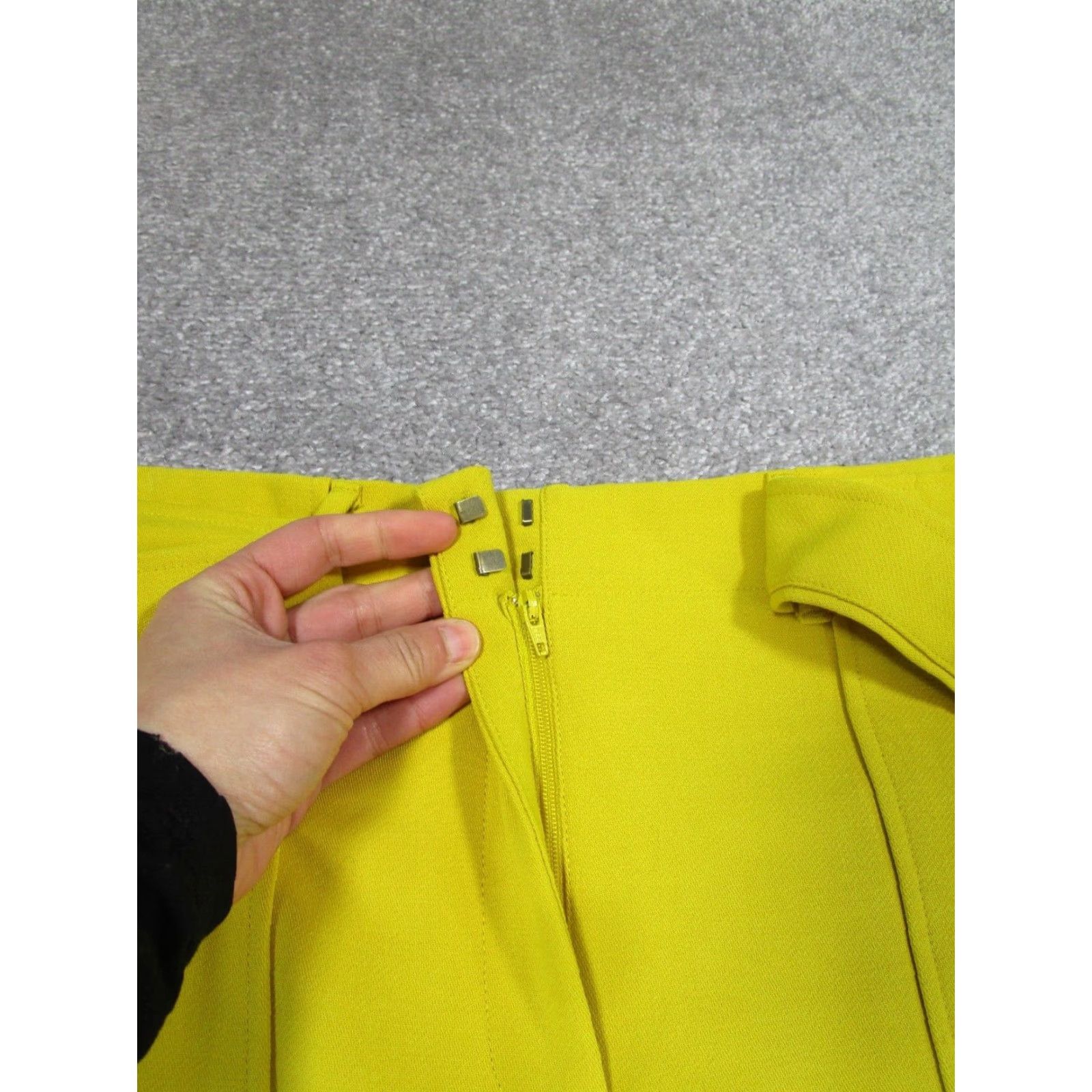 Loft VINTAGE LOFT Skirt Womens 8 Short A-Line Yellow Belted Brand LOFT 8 Yellow Womens Modern Casual Business Party New w Defects Size 30" / US 8 / IT 44 - 2 Thumbnail