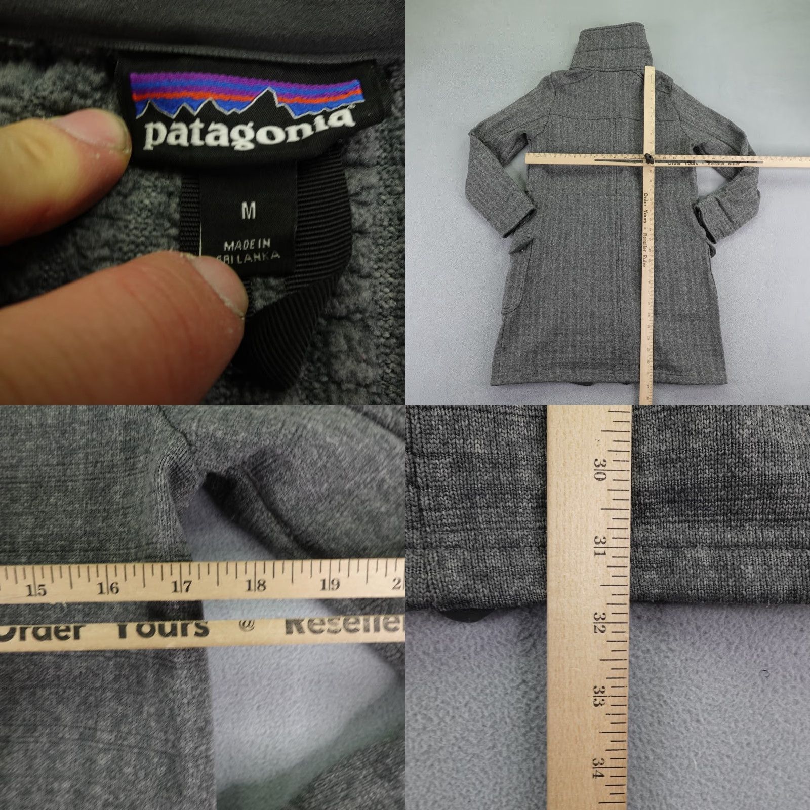 Patagonia Patagonia Better Sweater Coat Jacket Womens Medium Gray Fleece Zip Snap Hooded Long Coat Pockets Logo Outdoor Size M / US 6-8 / IT 42-44 - 8 Thumbnail