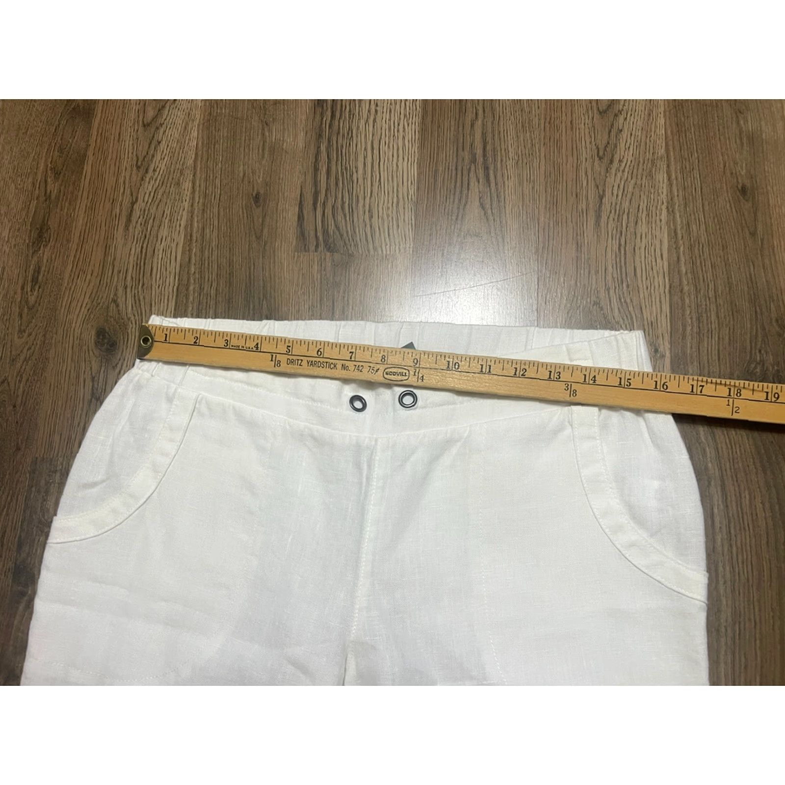 Athleta VINTAGE? (No) Athleta Women Pants 8 White Linen 100% Linen Straight Leg Lightwash Casual Ankle Regular Womens 8 White Linen Pants Size 30" / US 8 / IT 44 - 4 Thumbnail