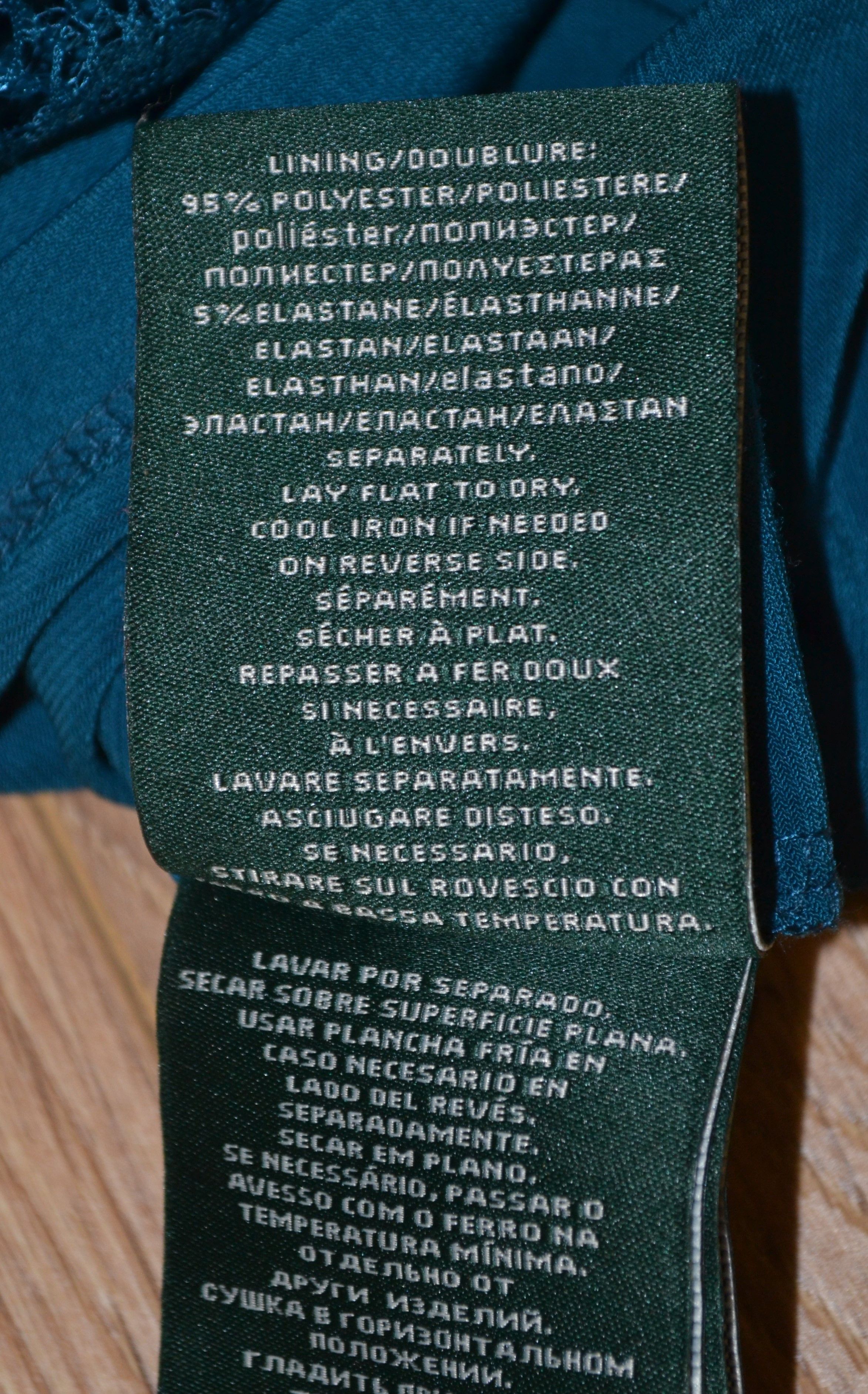 Lauren Ralph Lauren Ralph Lauren 2000s Teal Blue Lace Dress | XL | Evening Gown Size XL / US 12-14 / IT 48-50 - 8 Thumbnail