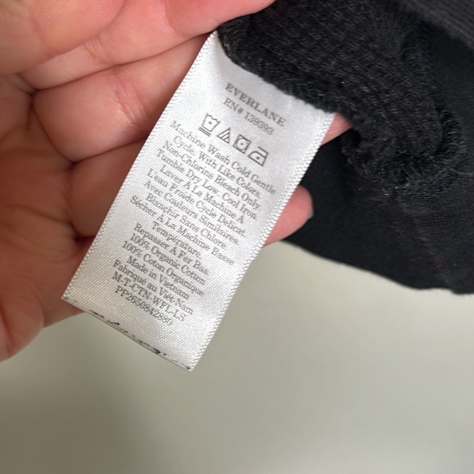 Everlane Everlane The Waffle Long-Sleeve Crew Thermal Black Sz XXL Size US XXL / EU 58 / 5 - 8 Thumbnail