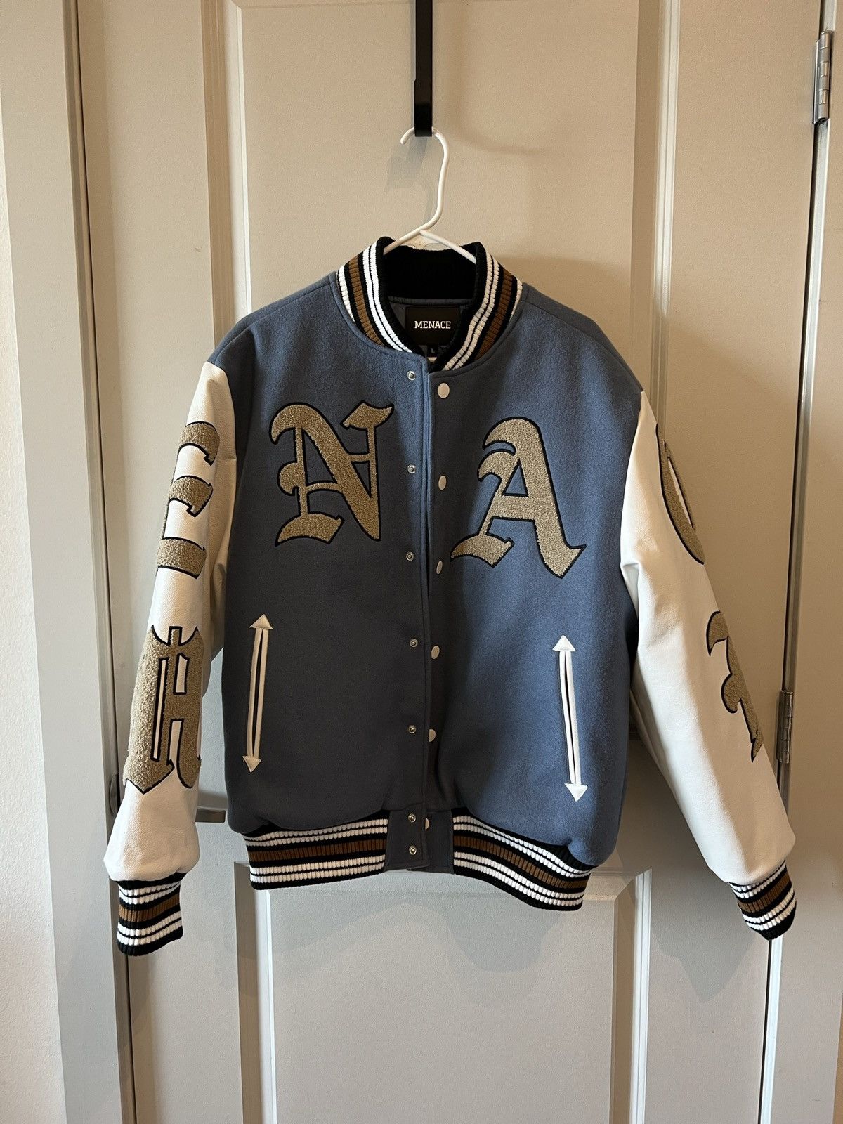 Menace GOD WILLING VARSITY JACKET Size US L / EU 52-54 / 3 - 1 Thumbnail