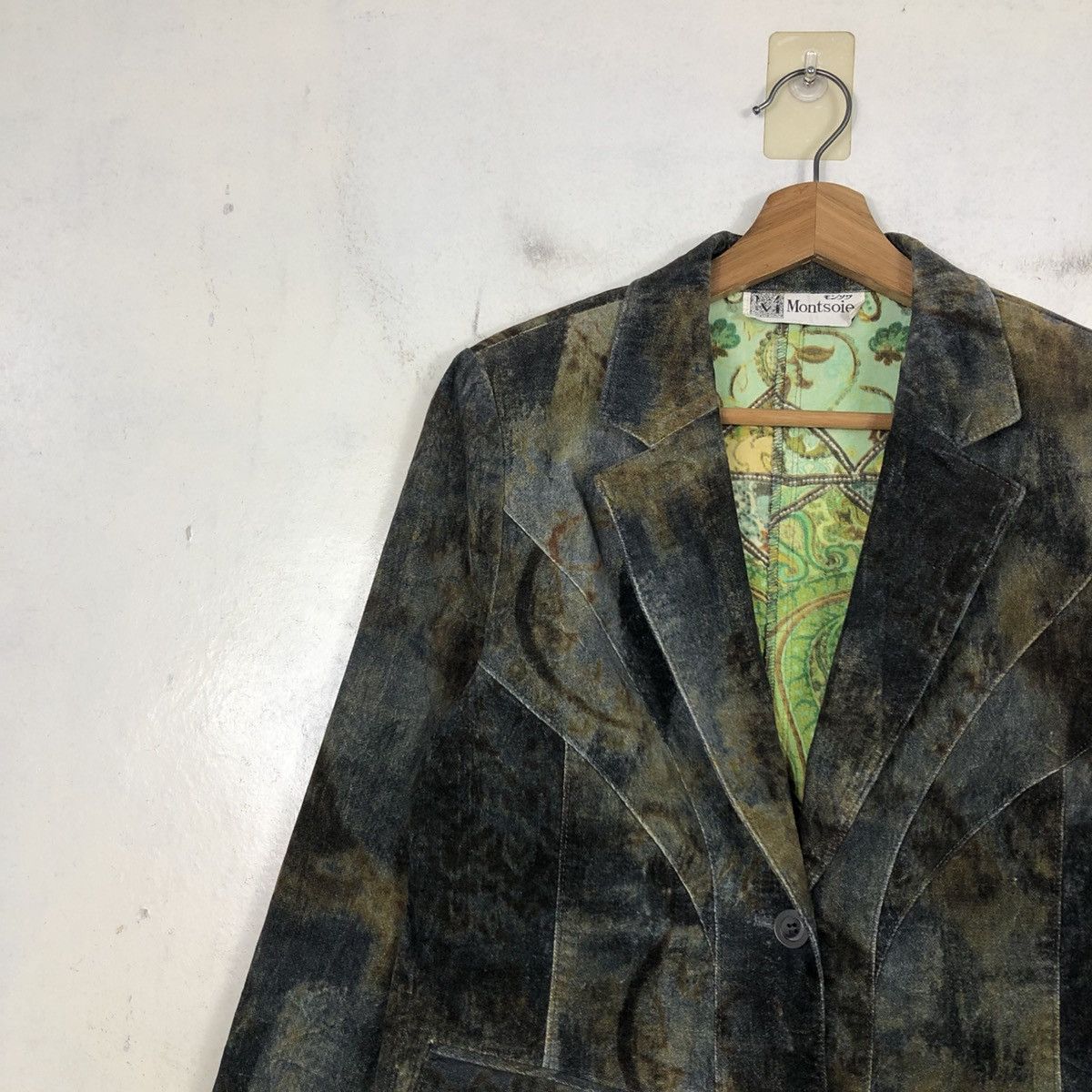 Japanese Brand 📌Vintage Suede Leather Jacket Montsoie Blanket Issey Miyake Size US M / EU 48-50 / 2 - 9 Thumbnail