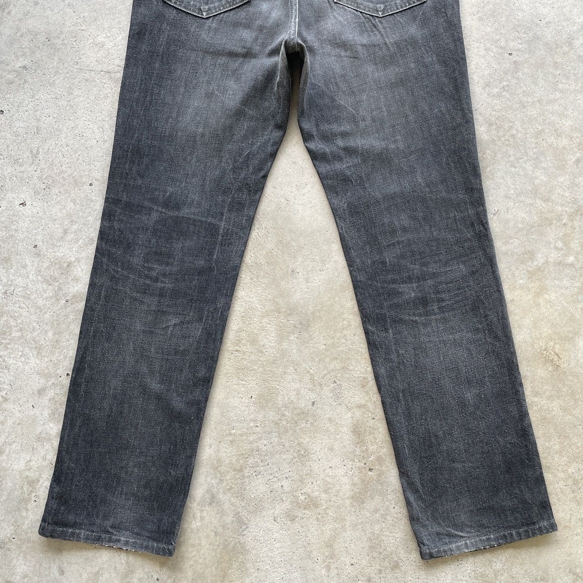Edwin W36x32💥 Vintage Edwin Black Faded Jeans Denim Pants Size US 36 / EU 52 - 13 Thumbnail