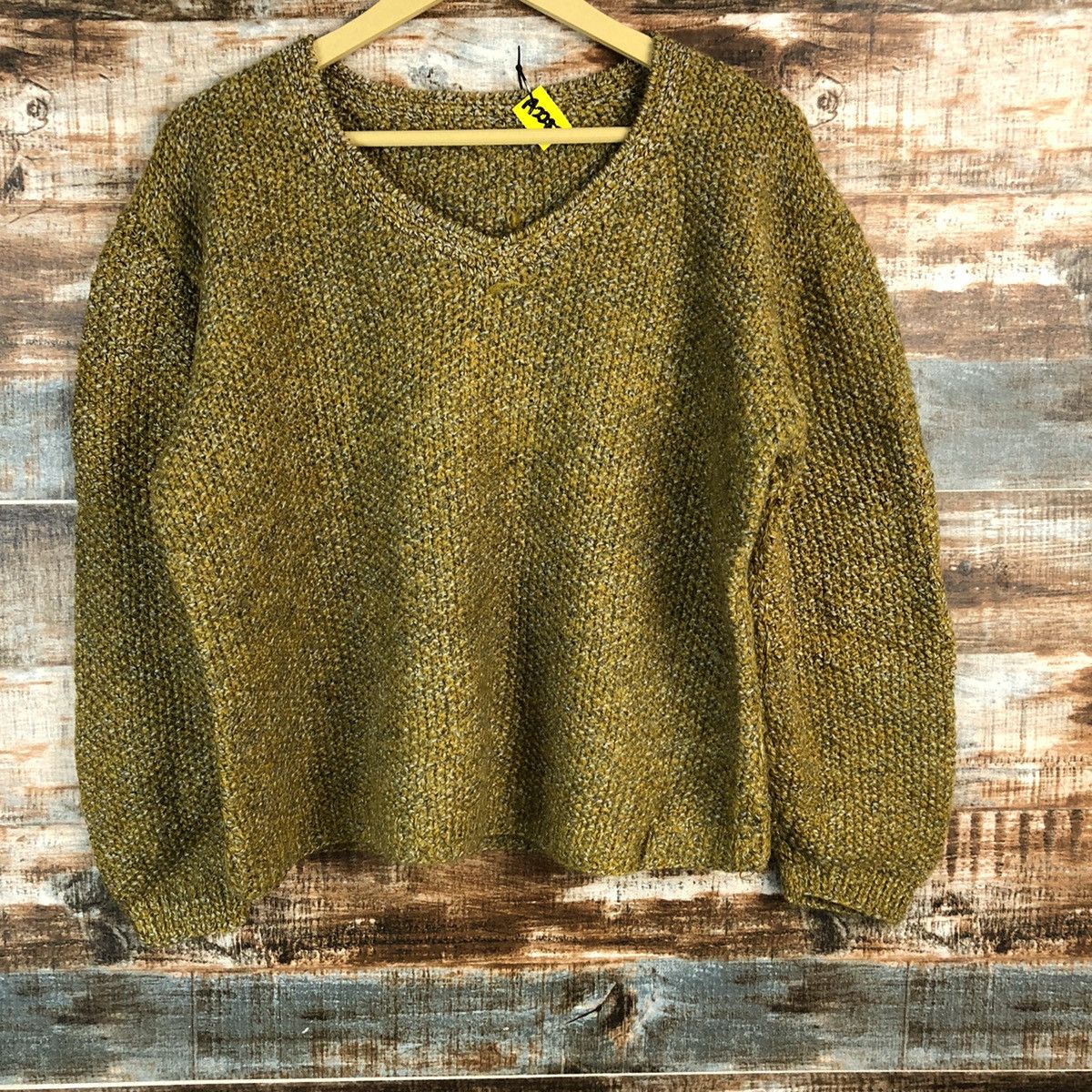 Homespun Knitwear × Japanese Brand Japanese Brand Dark Brown Hand Knit #A2287 Size M / US 6-8 / IT 42-44 - 3 Thumbnail