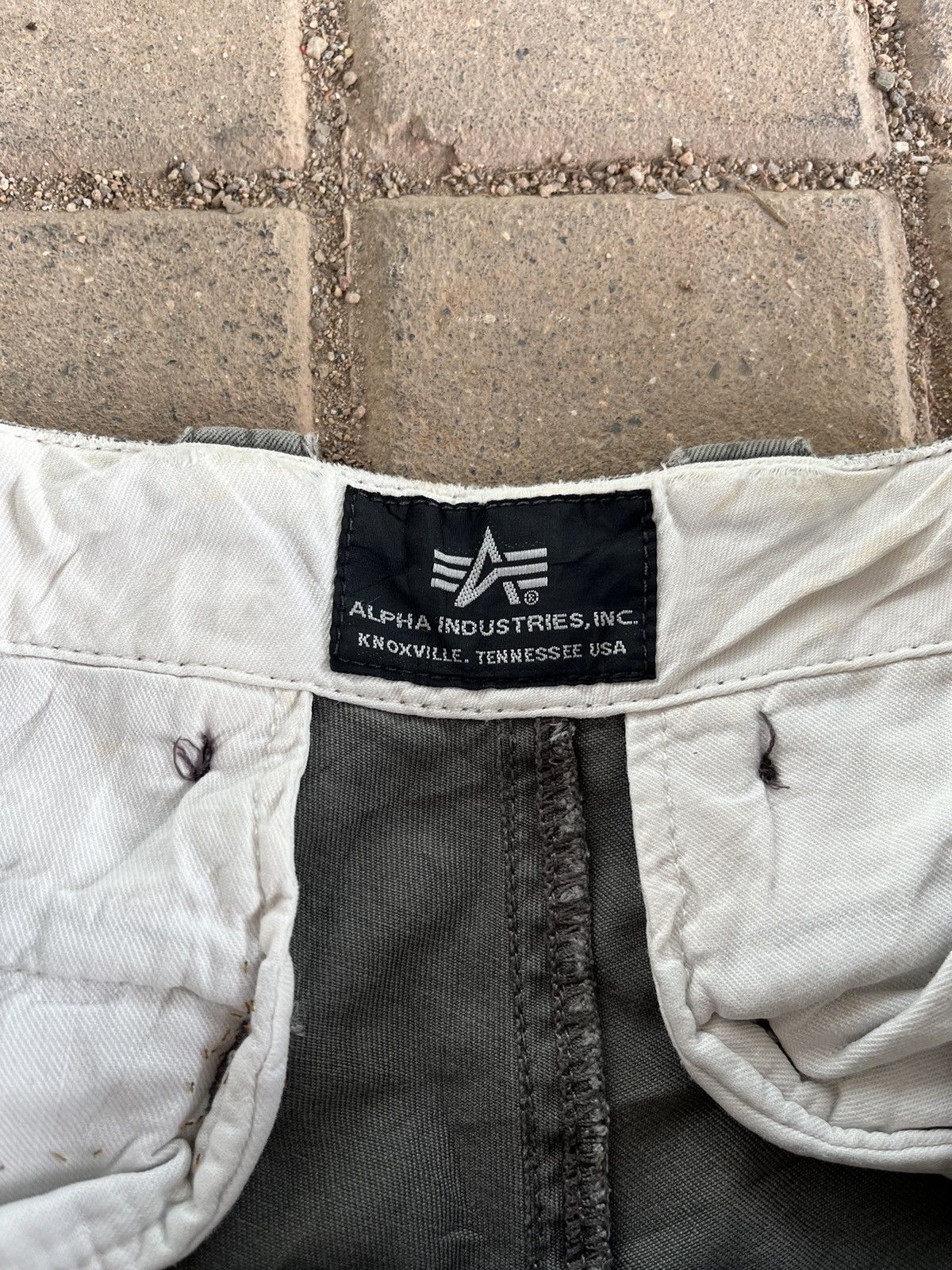 Alpha Industries × Vintage Vintage Alpha Industry Olive Military Cargopant Size US 28 / EU 44 - 11 Thumbnail