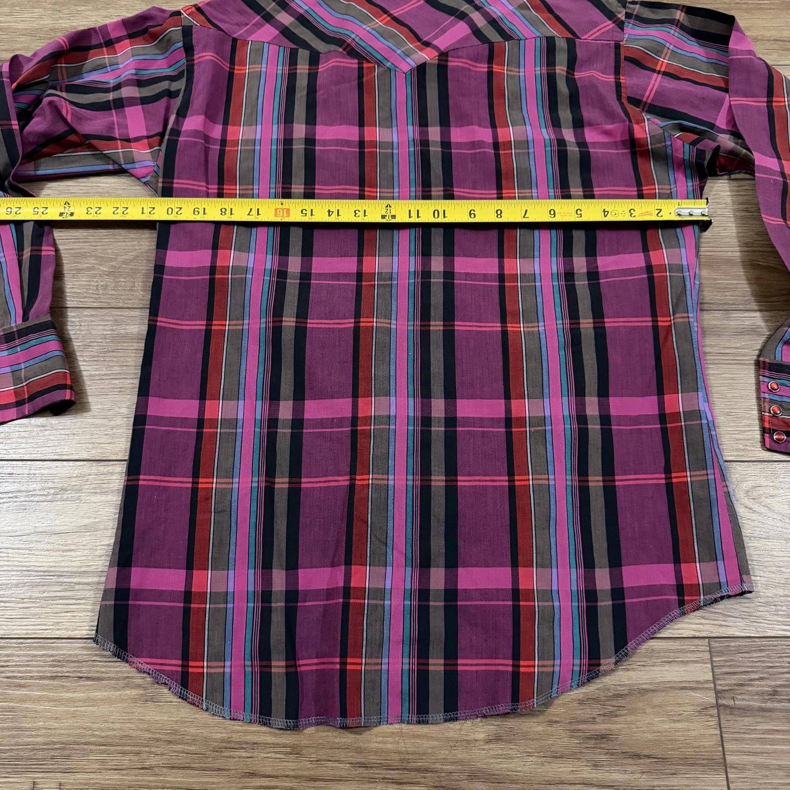 Wrangler Vintage Wrangler Western Plaid Cowboy Snap Shirt 80s 90s Size US S / EU 44-46 / 1 - 6 Thumbnail