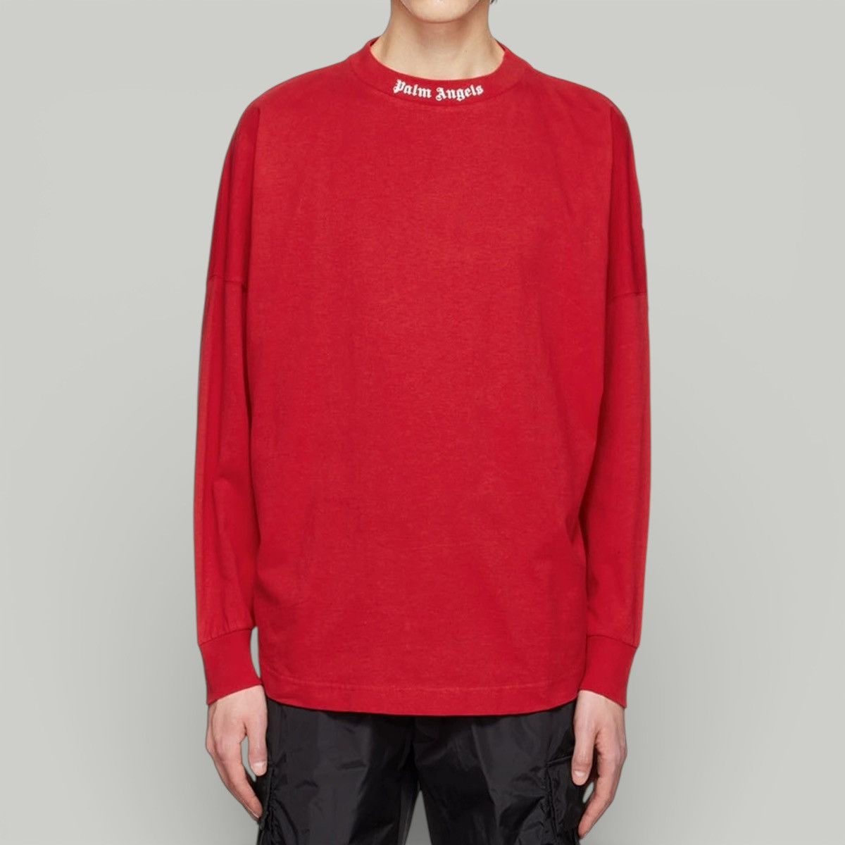 Palm Angels Palm Angels Red Logo Longsleeve T-shirt *NEW* Size US XL / EU 56 / 4 - 7 Thumbnail