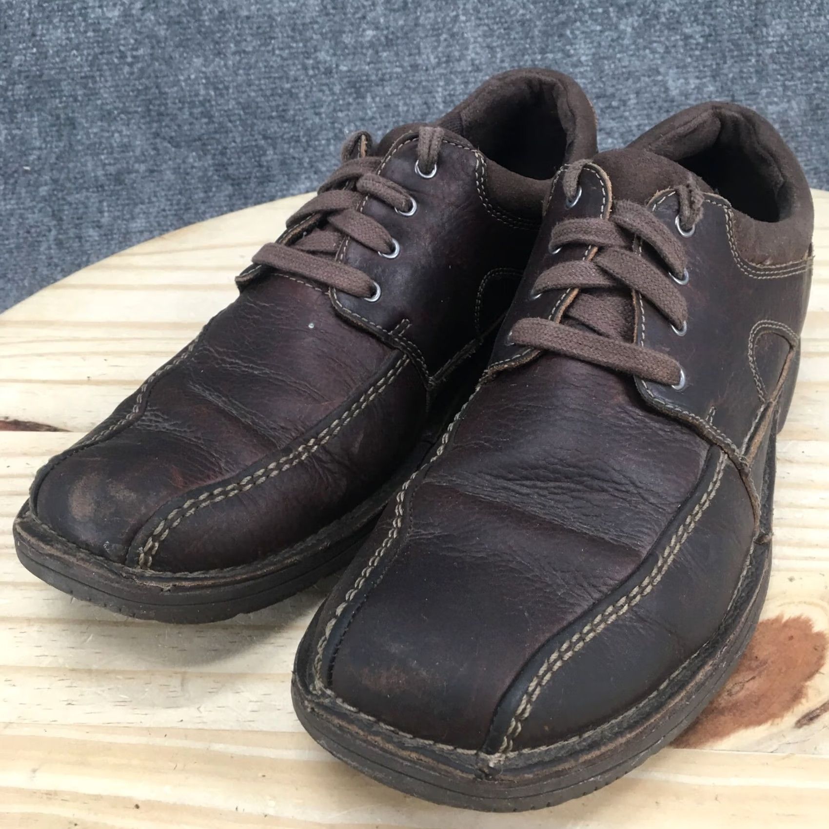 Clarks Clarks Shoes Mens 9.5M Oxford Leather Brown Casual Lace Up Low Top Comfort 66250 Size US M / EU 48-50 / 2 - 7 Thumbnail