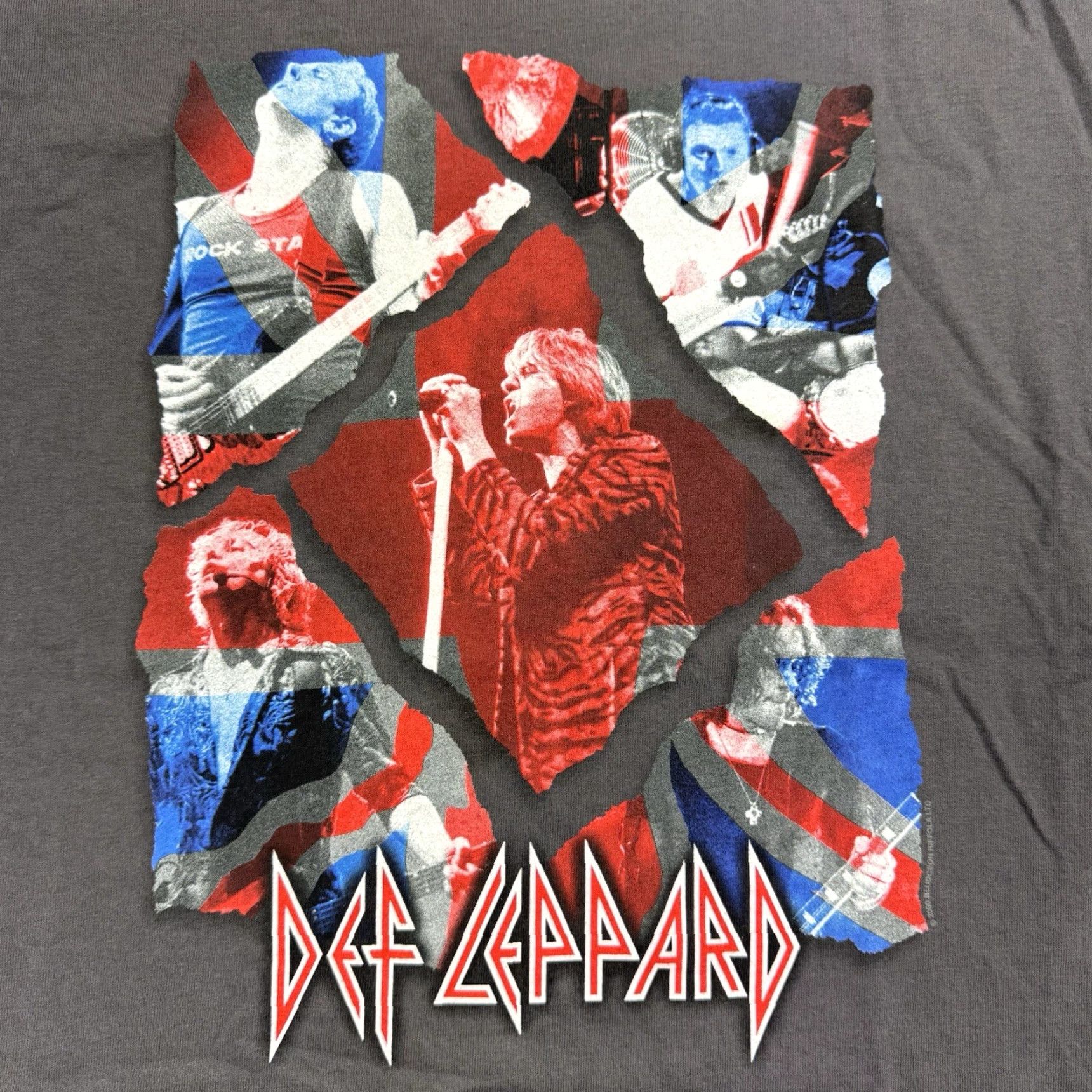 Anvil VINTAGE Def Leppard T Shirt Men Large Gray Graphic Band Tee 90s Rock N Roll Concert Tee Size US L / EU 52-54 / 3 - 2 Thumbnail