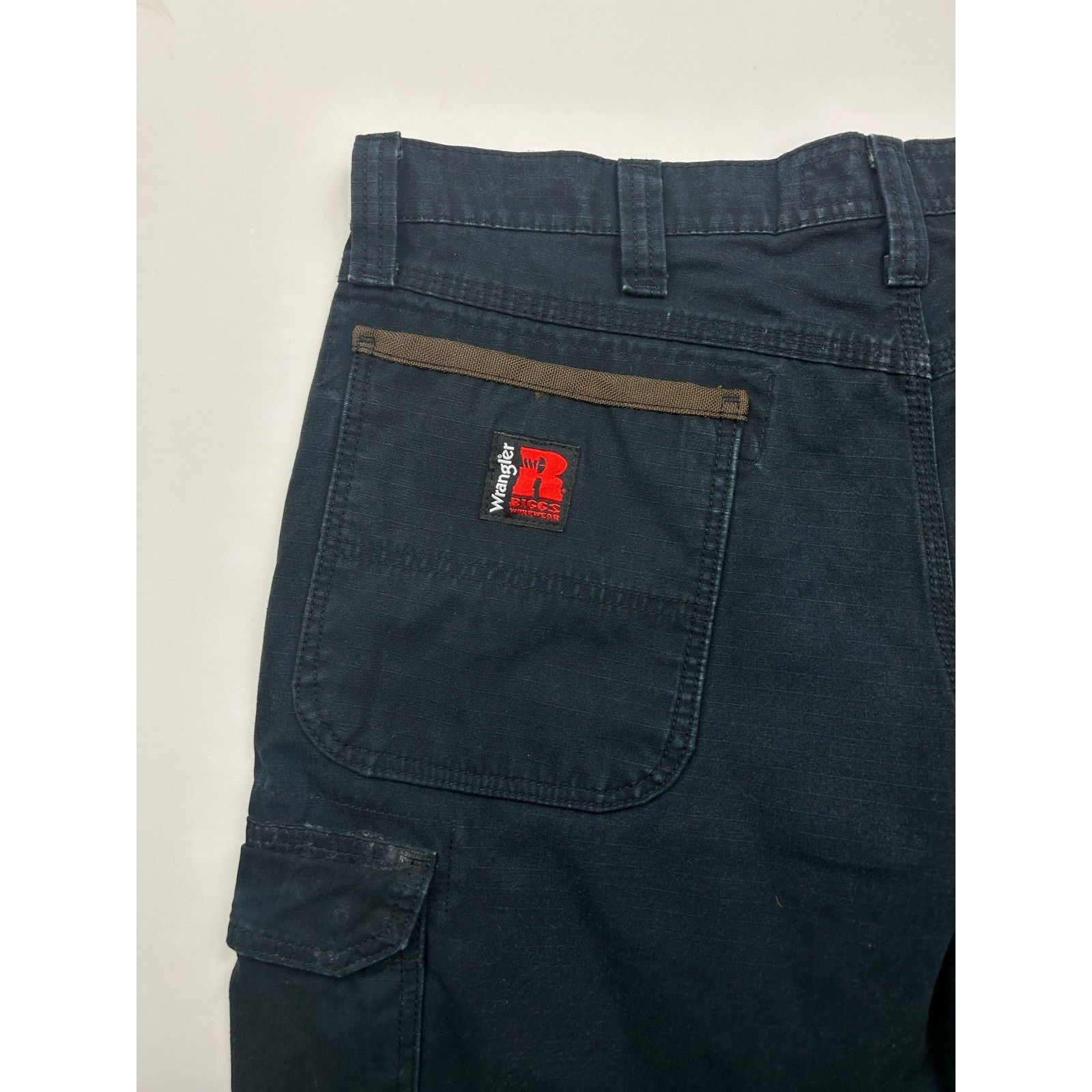 Wrangler Wrangler Riggs Work Wear Cargo Rip Stop Carpenter Pants 36W Size US 36 / EU 52 - 6 Thumbnail