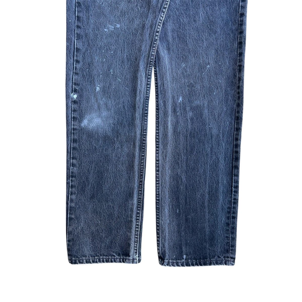 Levi's Vintage 1990s Faded Black Distressed Levis 501 Jeans Size US 31 - 2 Thumbnail